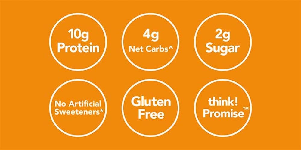 think! Keto Chocolate Peanut Butter Pie Protein Bars