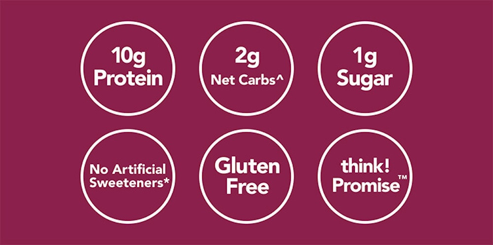 think! Keto Chocolate Peanut Butter Cookie Dough Protein Bars