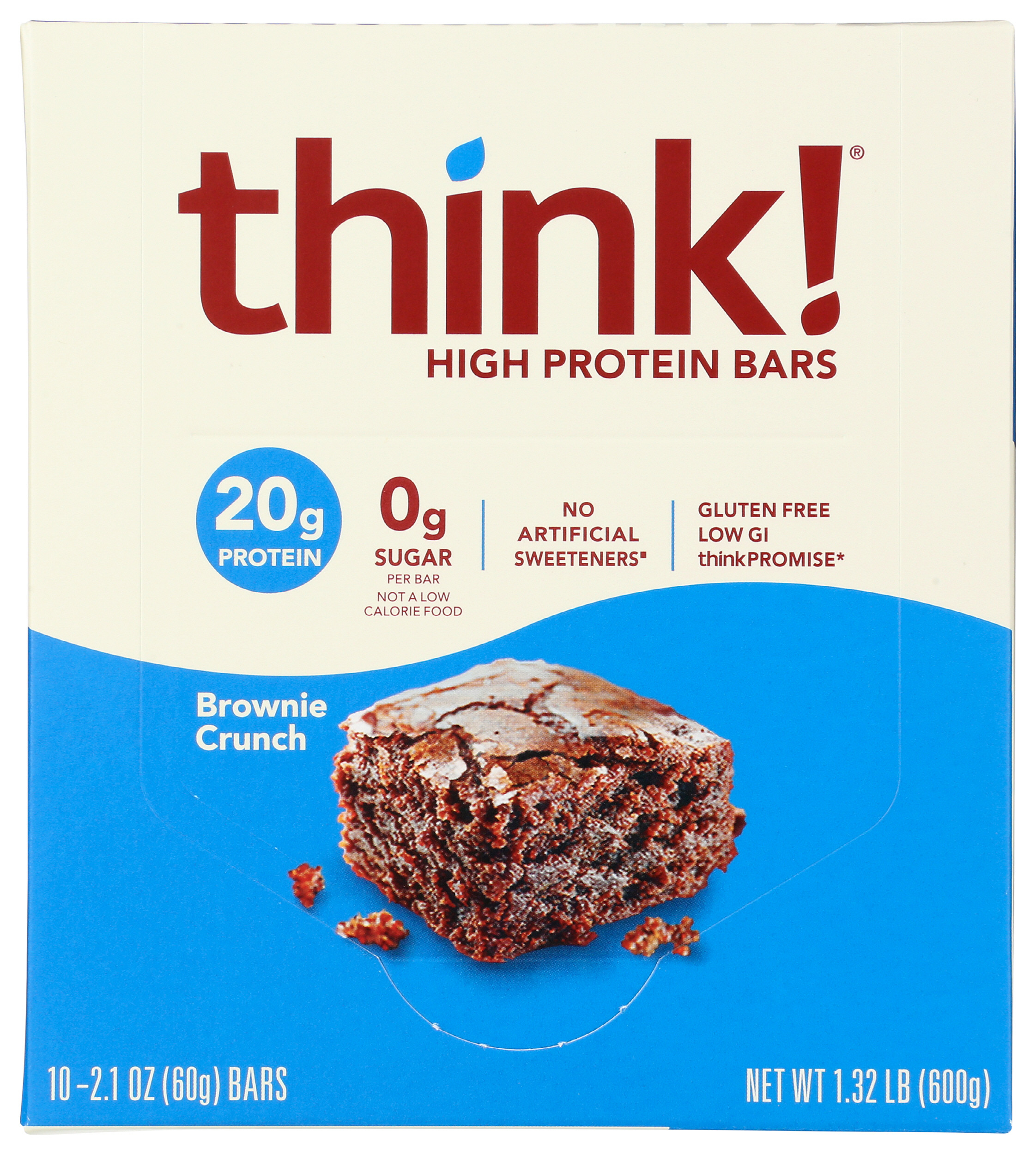 think! High Protein Brownie Crunch Bars