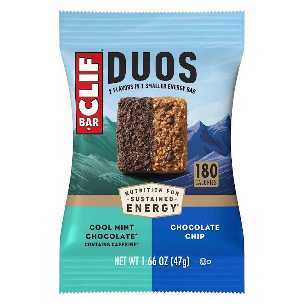 Clif Duos Mint and Chocolate Chip Energy Bars