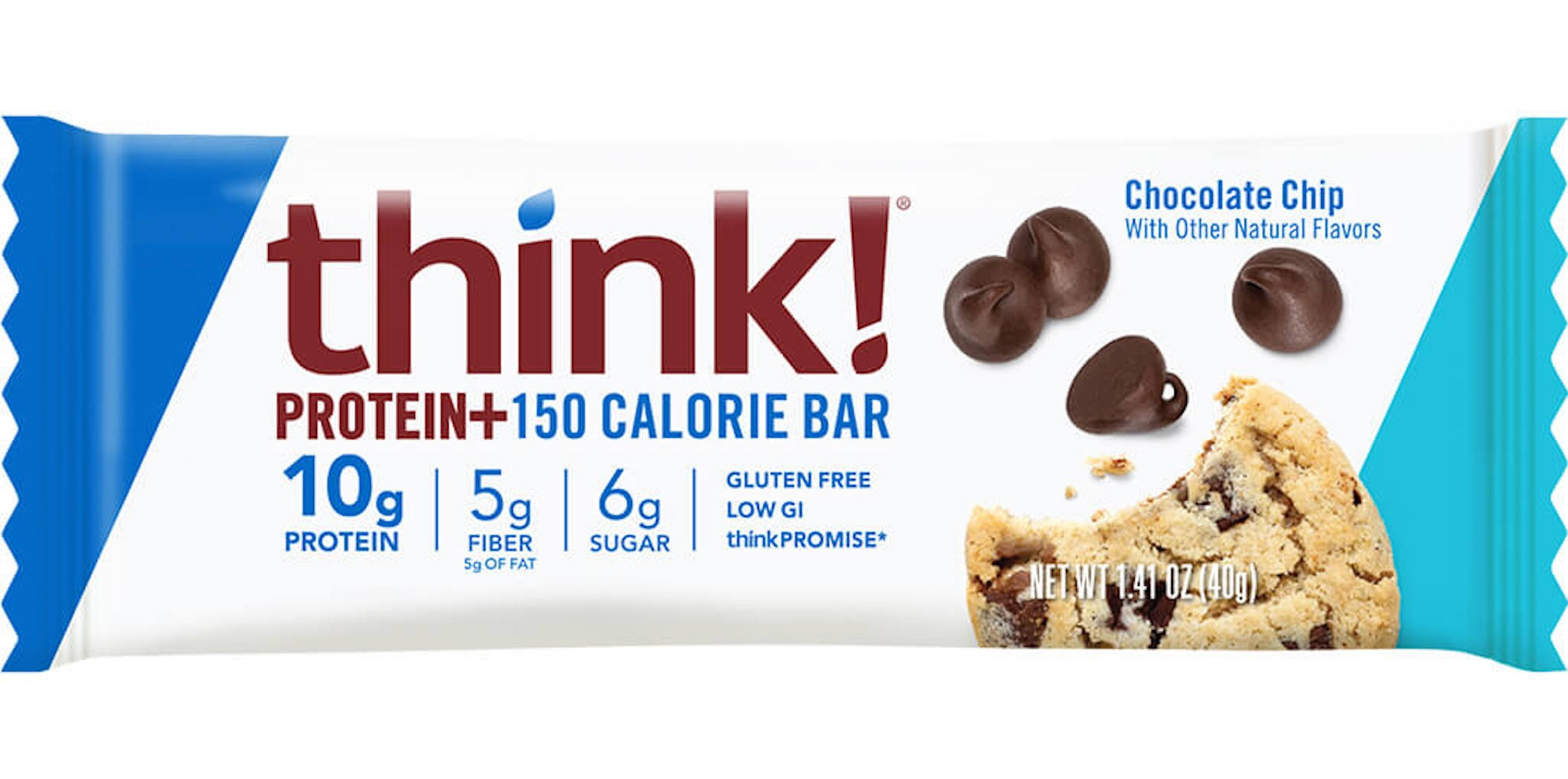 think! Protein + 150 Calorie Chocolate Chip Bars