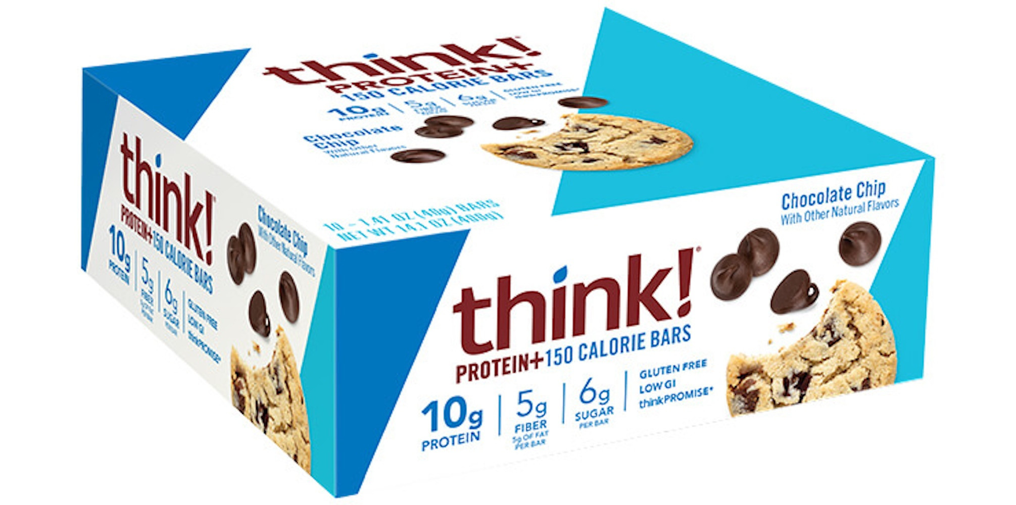 think! Protein + 150 Calorie Chocolate Chip Bars