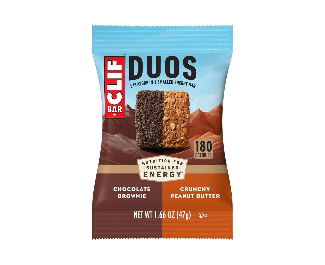 Clif Duos Brownie & Peanut Butter Energy Bars
