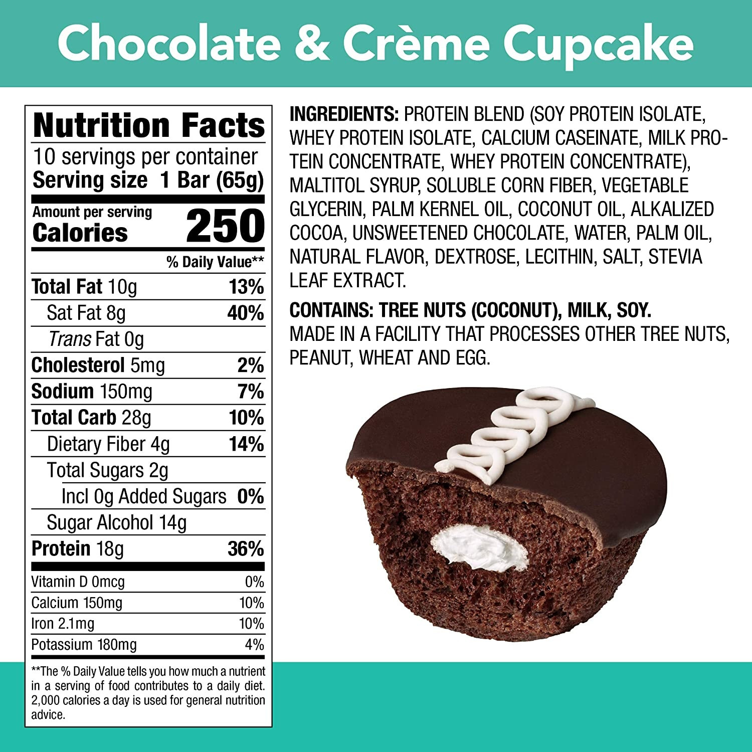 think! High Protein Chocolate & Crème Cupcake Bars