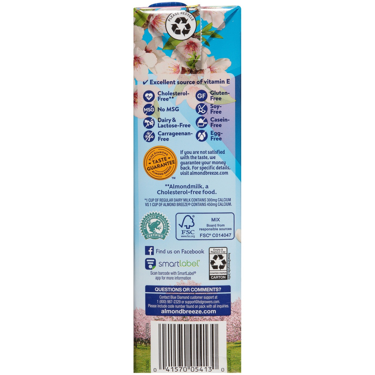 Almond Breeze Unsweetened Milk