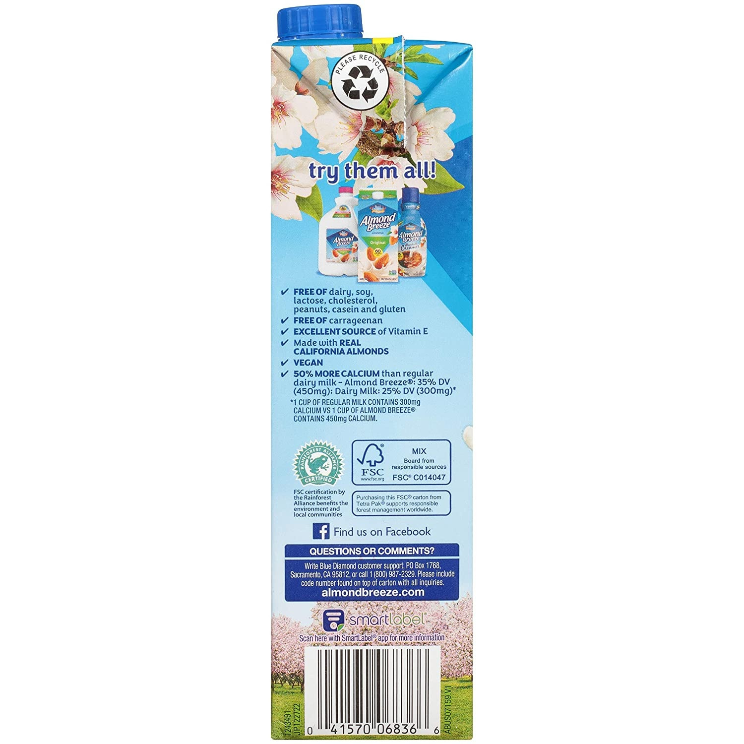 Almond Breeze Unsweetened Vanilla Milk