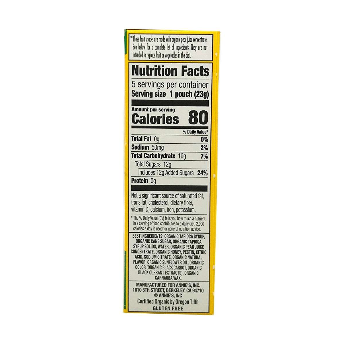 Annie's Organic Bees, Bugs, & Butterflies Fruit Snacks