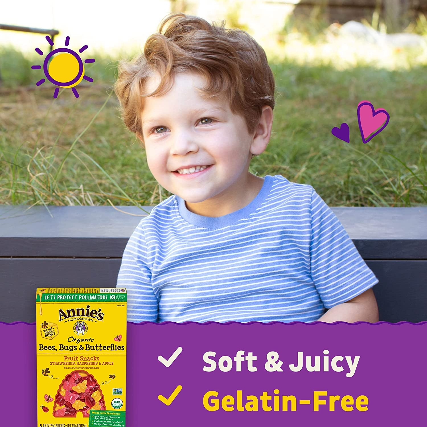 Annie's Organic Bees, Bugs, & Butterflies Fruit Snacks