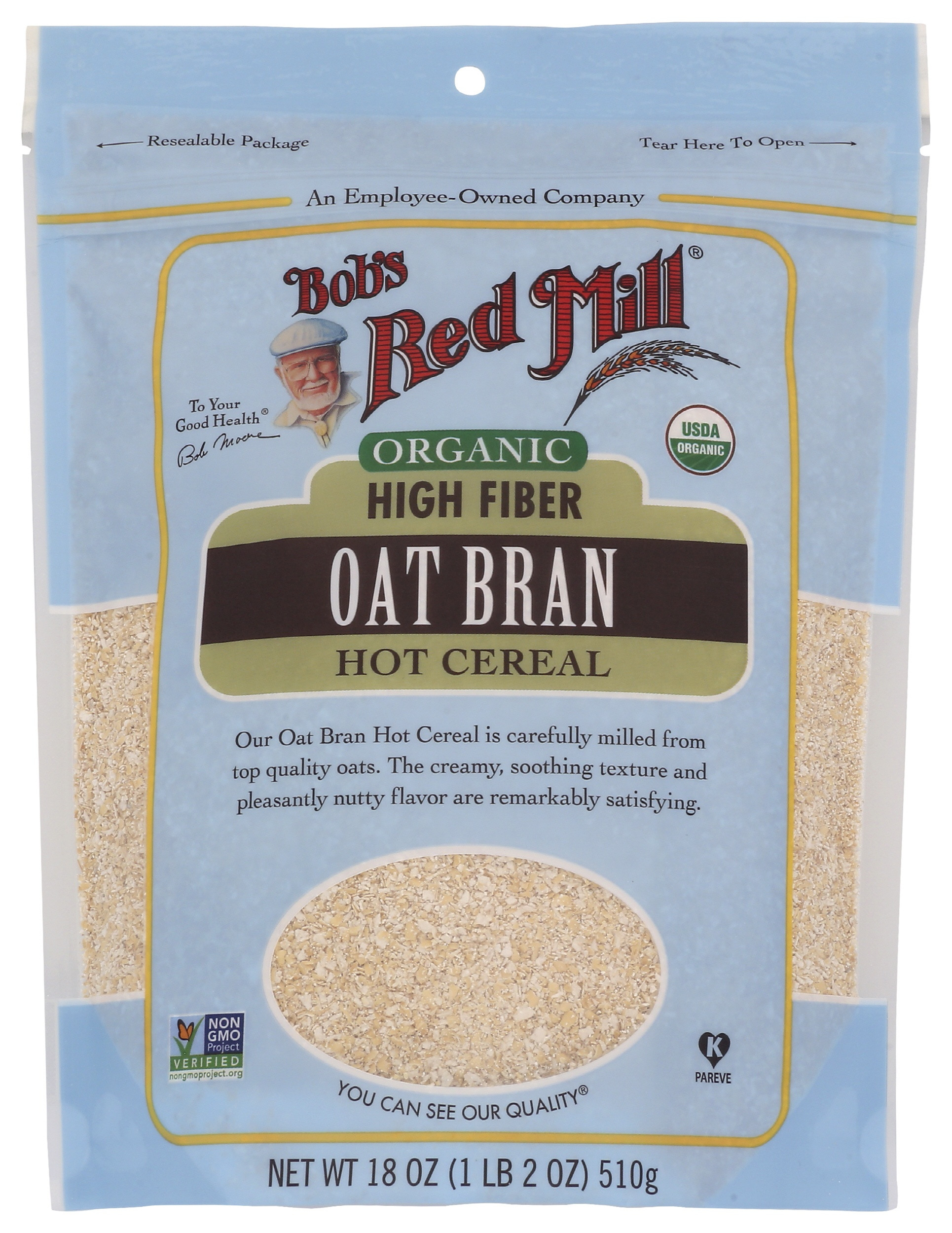 Bob's Red Mill Organic Oat Bran Hot Cereal