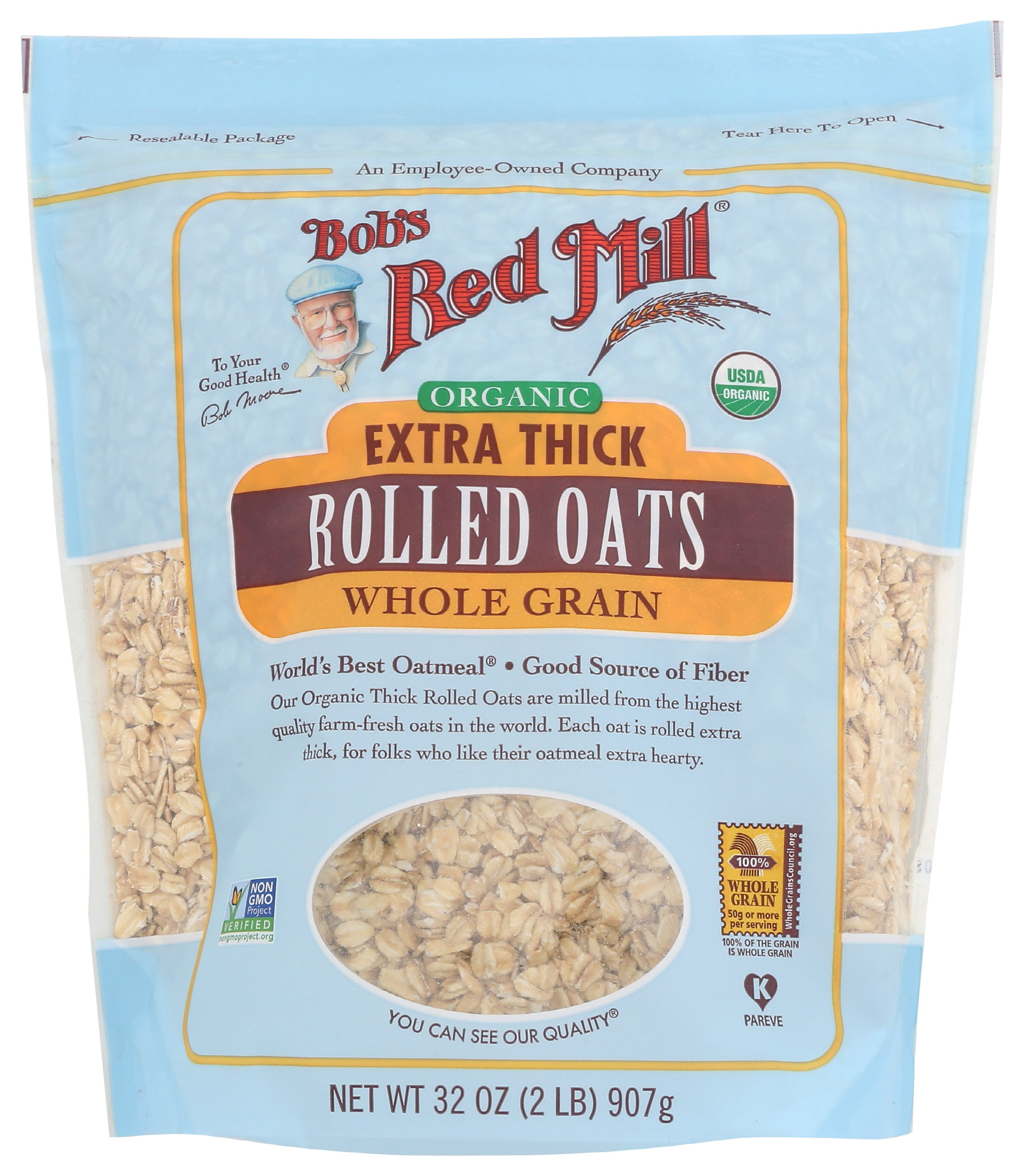 Bob's Red Mill Organic Extra Thick Rolled Oats