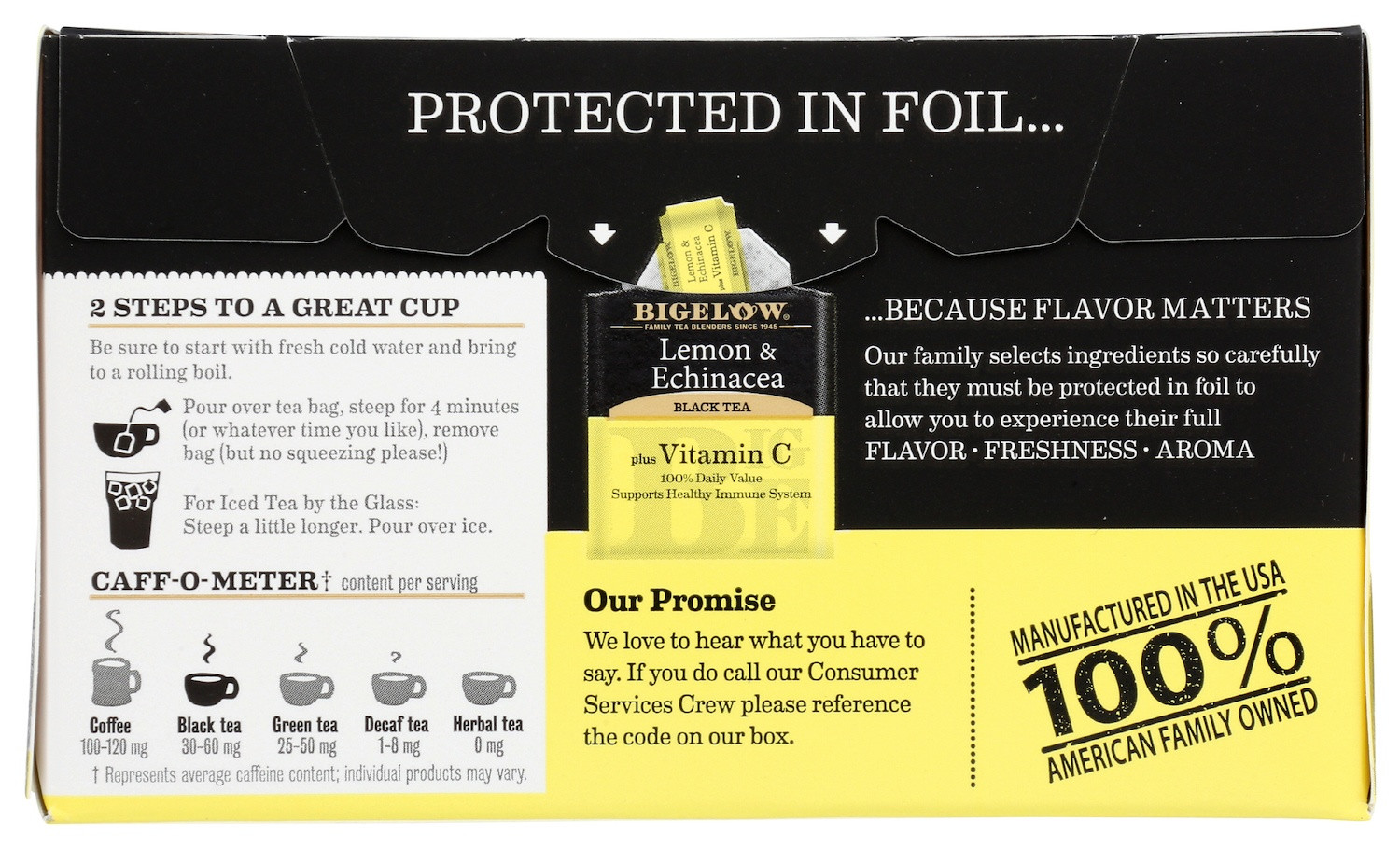 Bigelow Lemon Echinacea Black Tea Plus Vitamin C