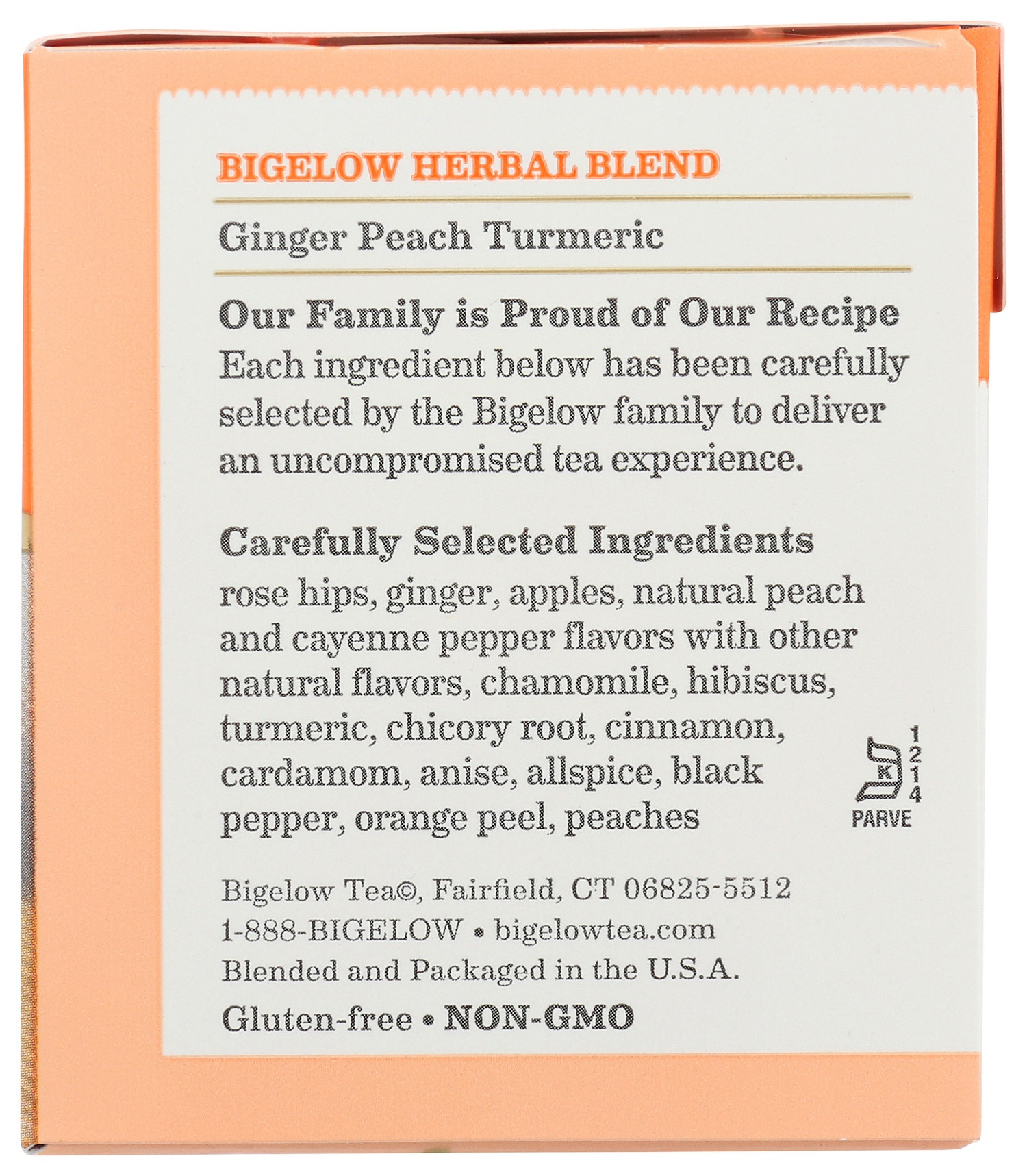 Bigelow Ginger Peach Tumeric Tea