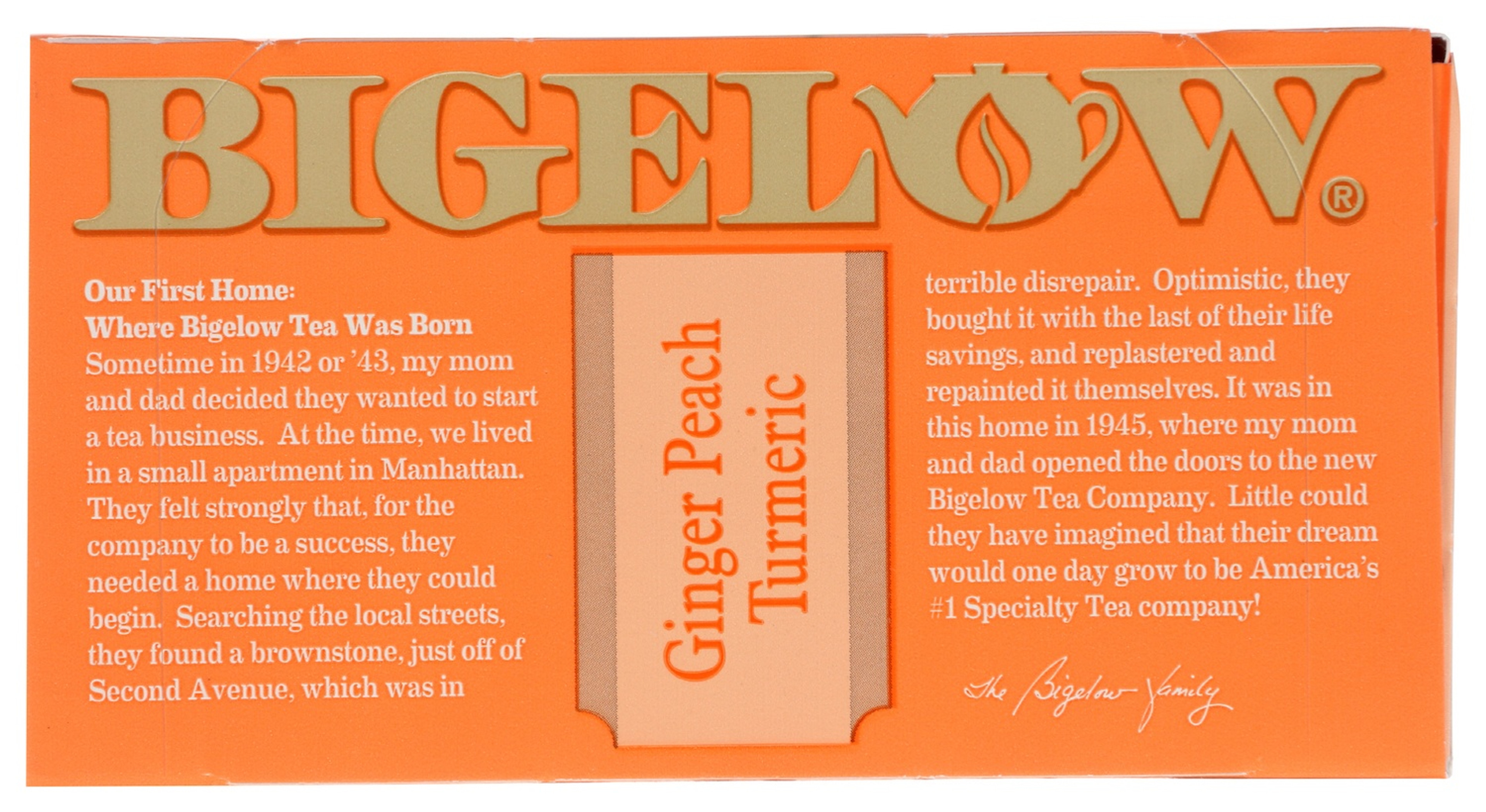 Bigelow Ginger Peach Tumeric Tea