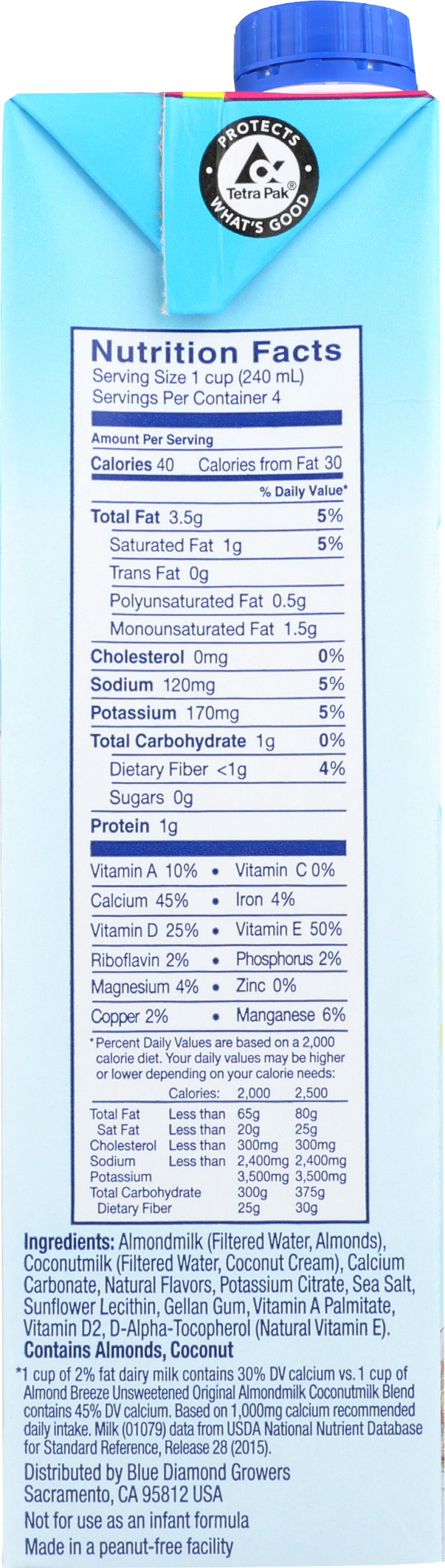 Almond Breeze Unsweetened Almond Coconut Blend