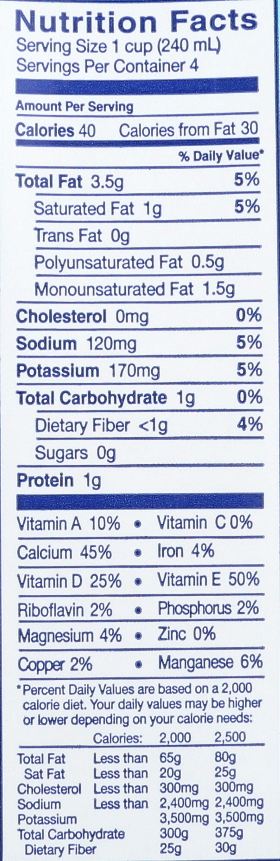 Almond Breeze Unsweetened Vanilla Almond Coconut Blend