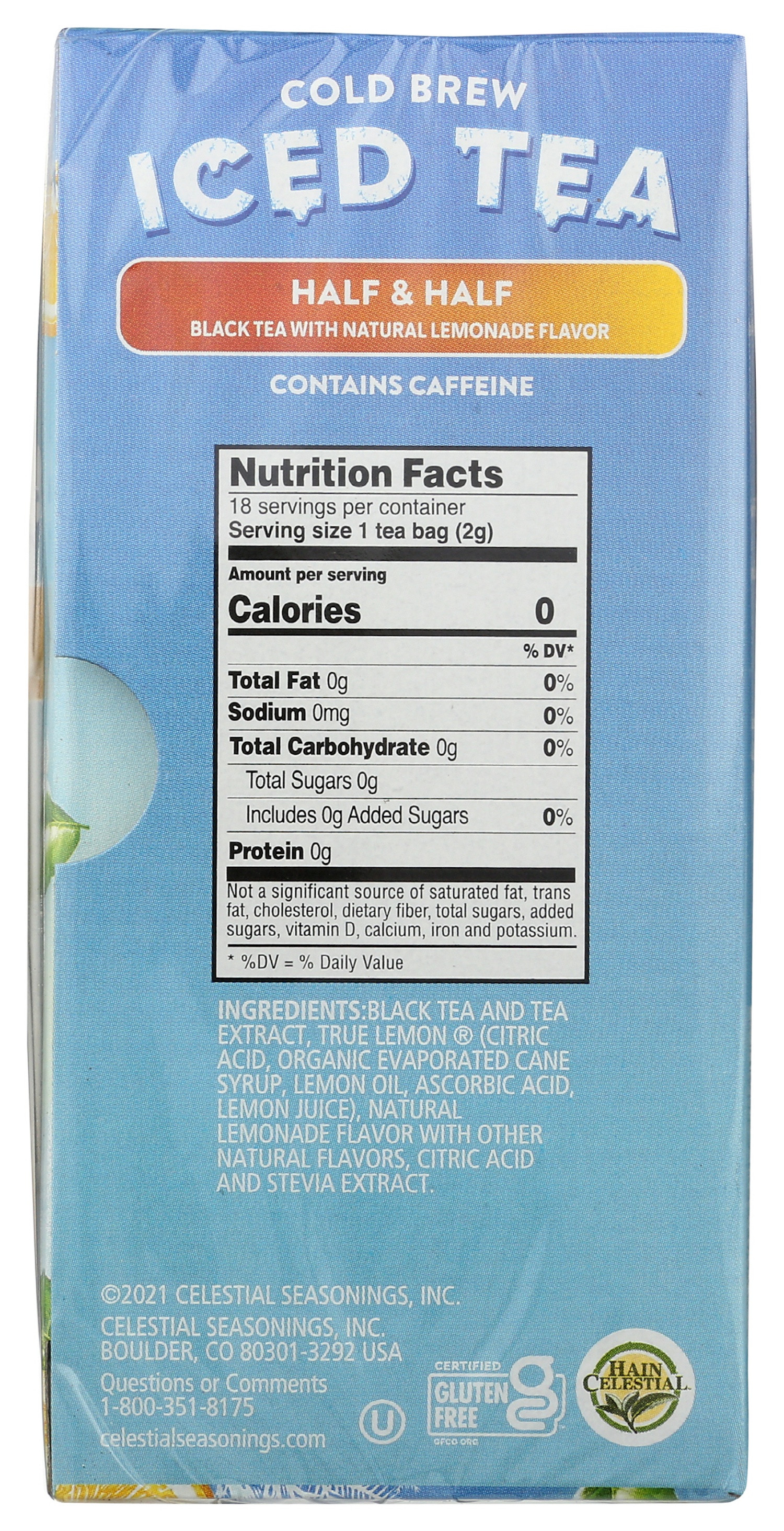 Celestial Seasonings Cold Brew Iced Tea Half & Half