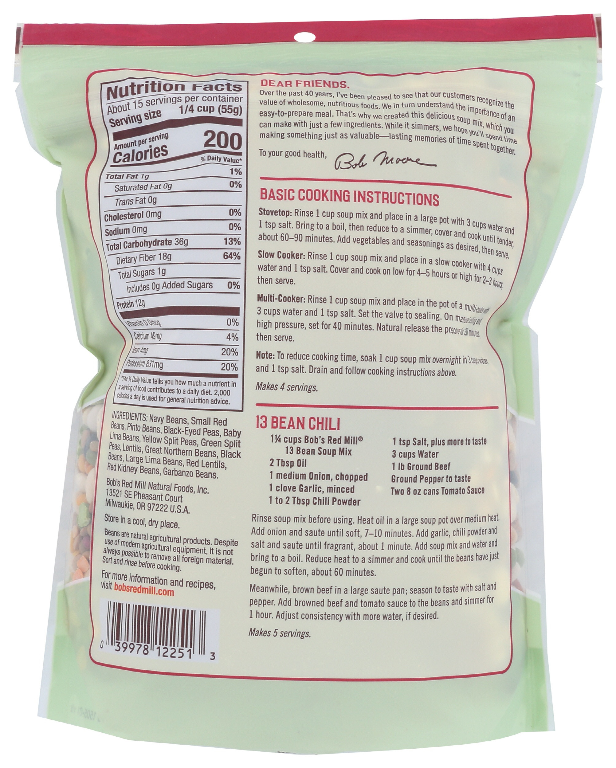 Bob's Red Mill 13 Bean Soup Mix