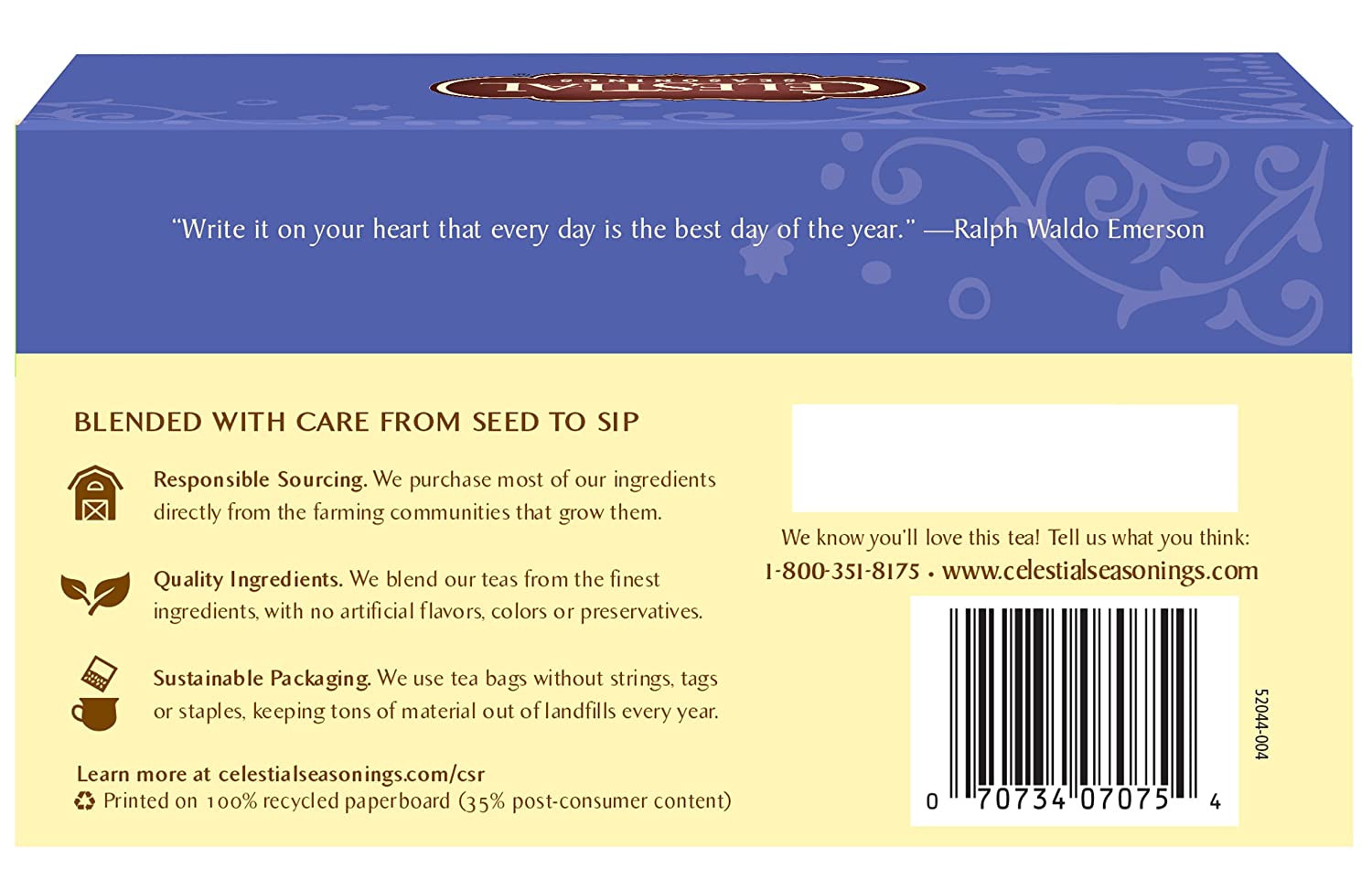 Celestial Seasonings True Blueberry Herbal Tea