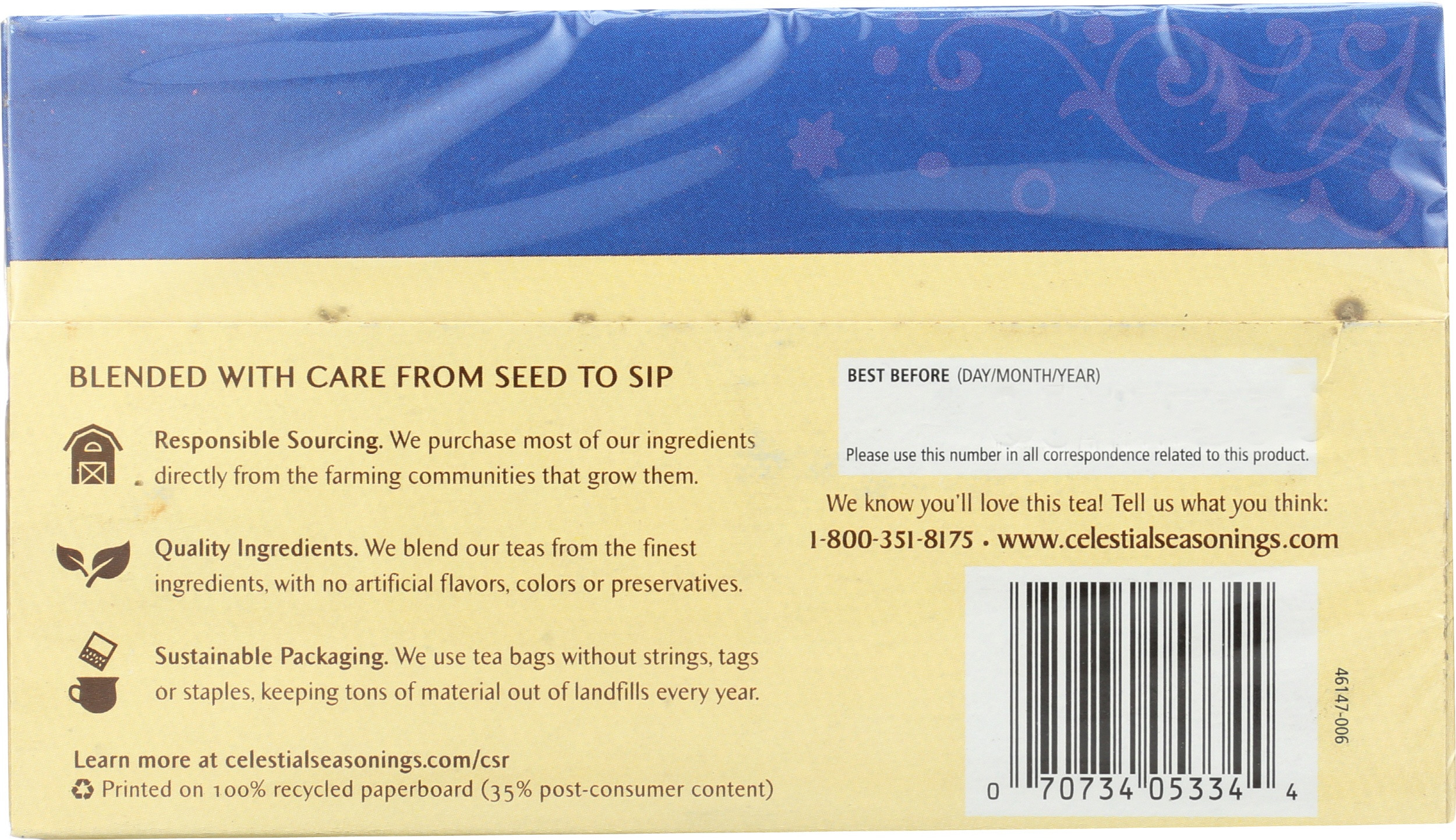 Celestial Seasonings Tension Tamer Herbal Tea