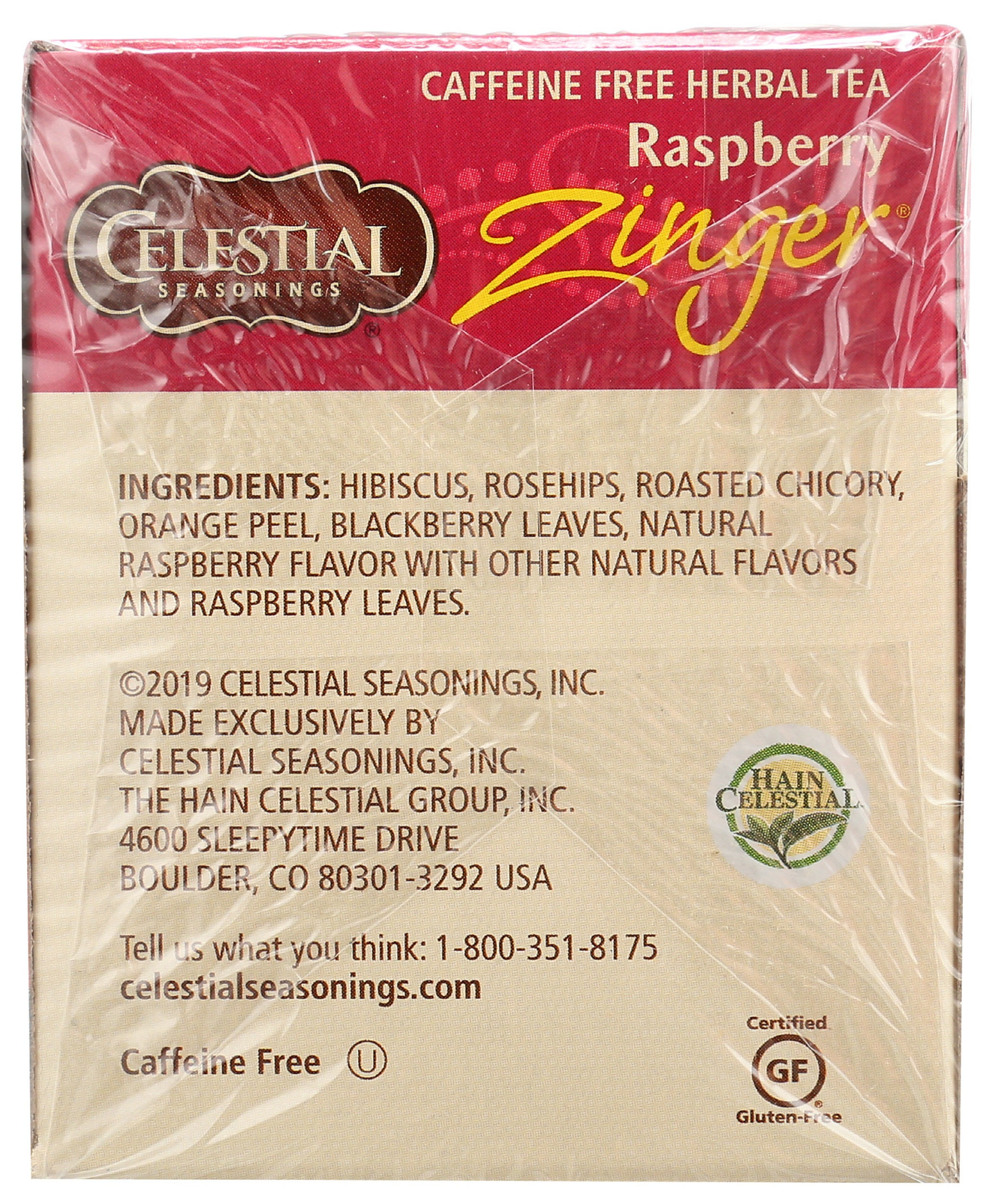 Celestial Seasonings Raspberry Zinger Herbal Tea