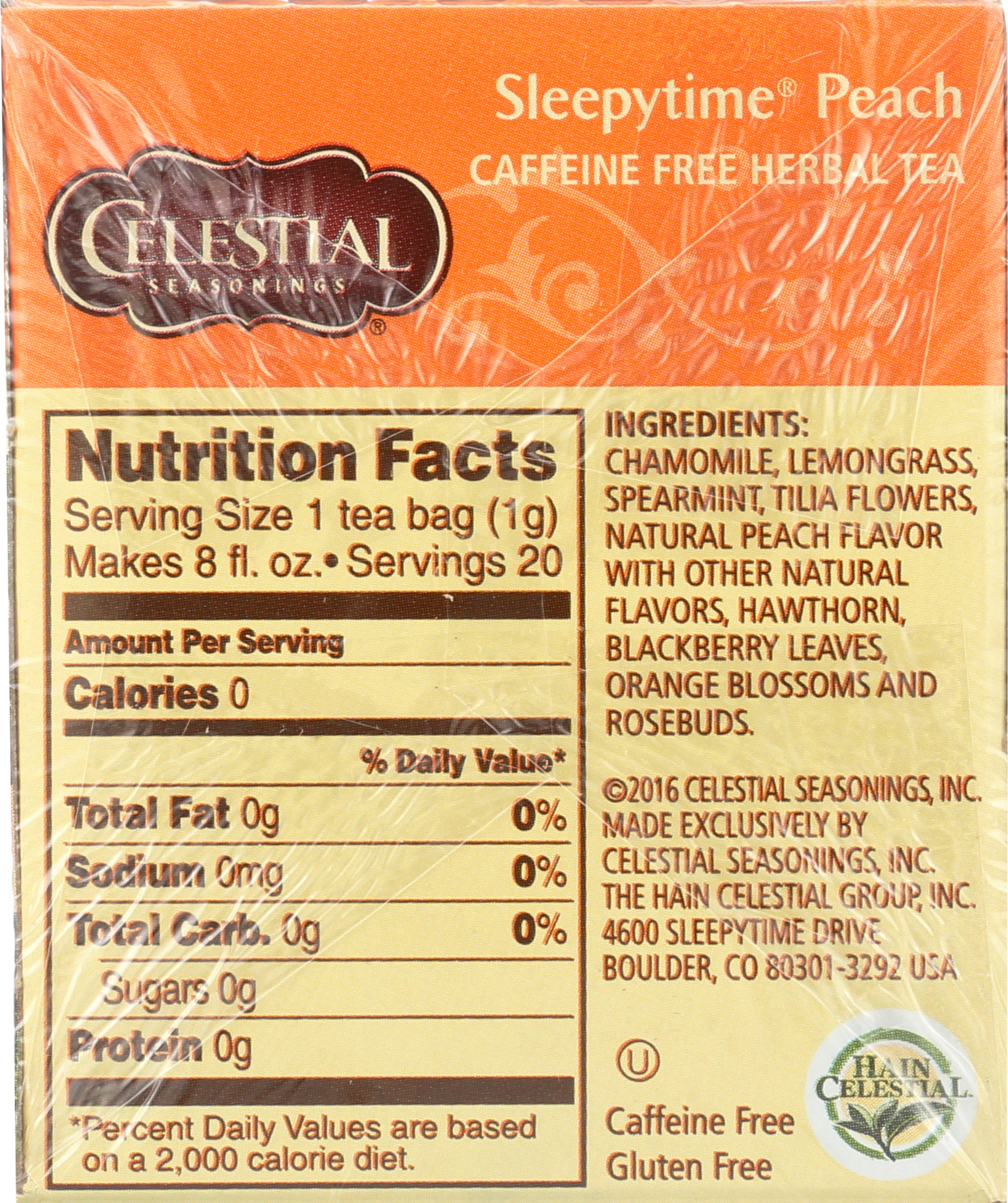 Celestial Seasonings Sleepytime Peach Herbal Tea
