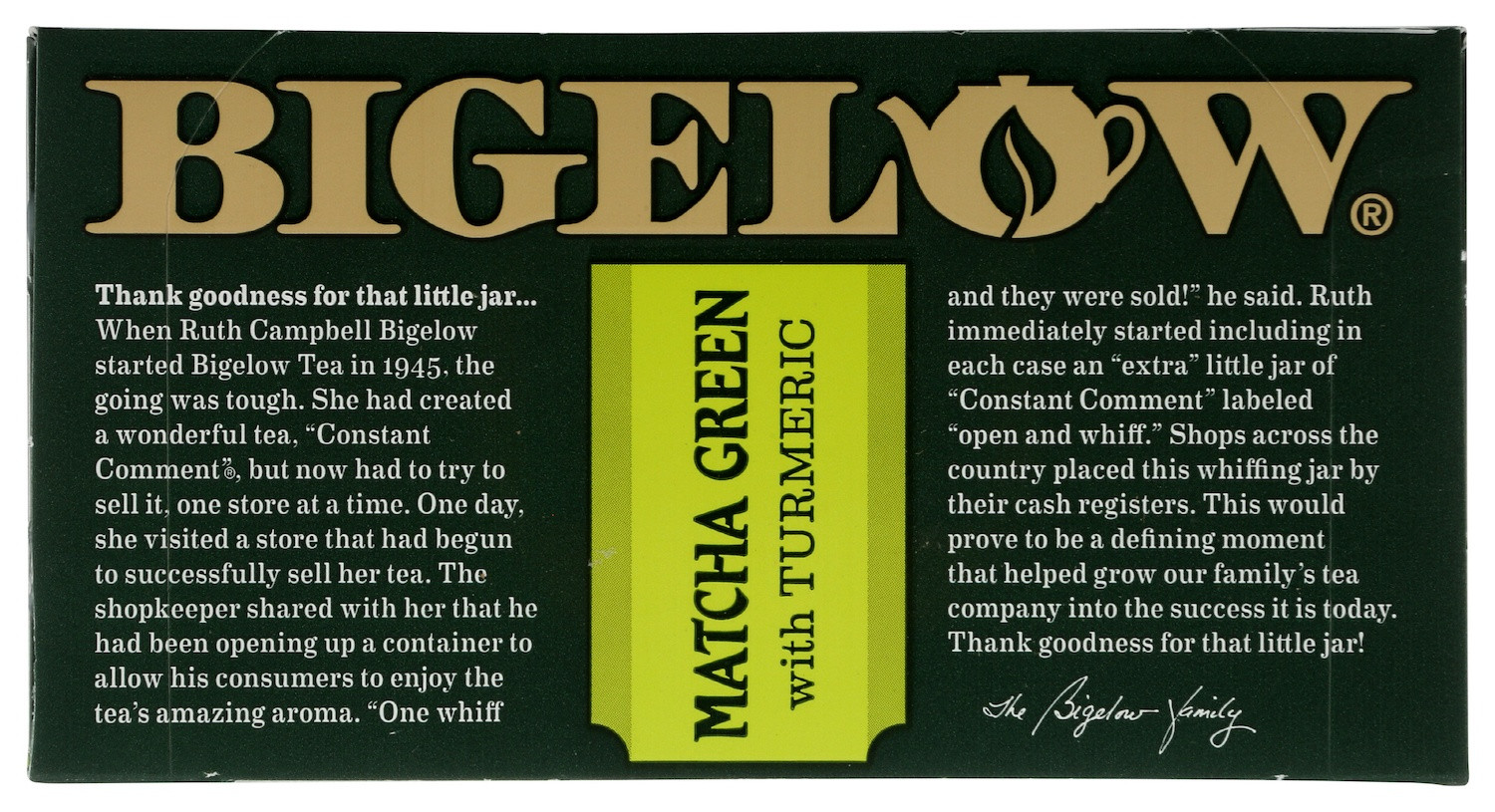 Bigelow Matcha Green Tea with Tumeric