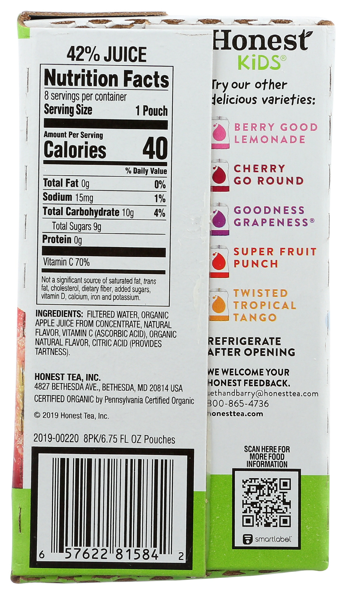 Honest Kids Appley Ever After Kids Juice Drink