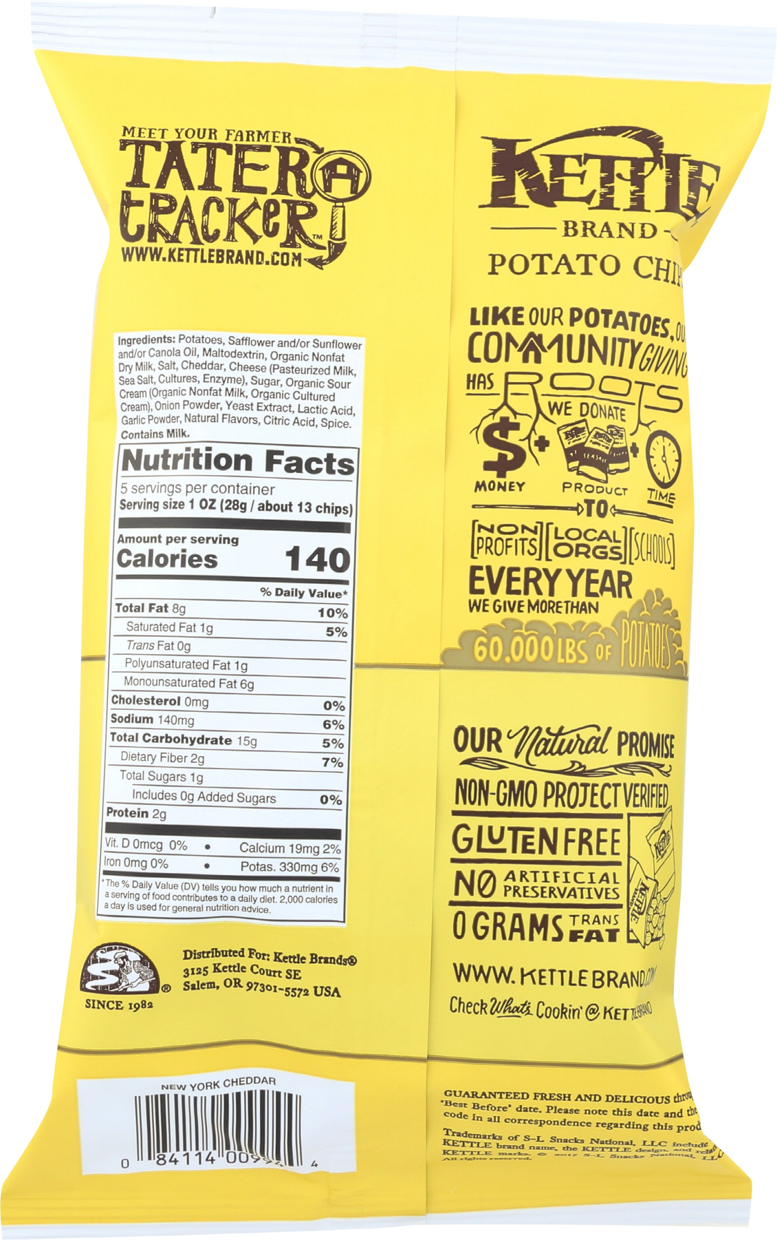 Kettle Brand New York Cheddar Potato Chips