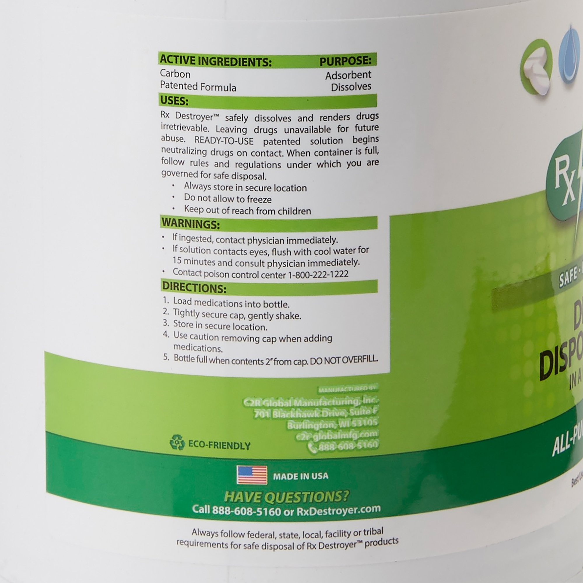 Rx Destroyer Drug Disposal System