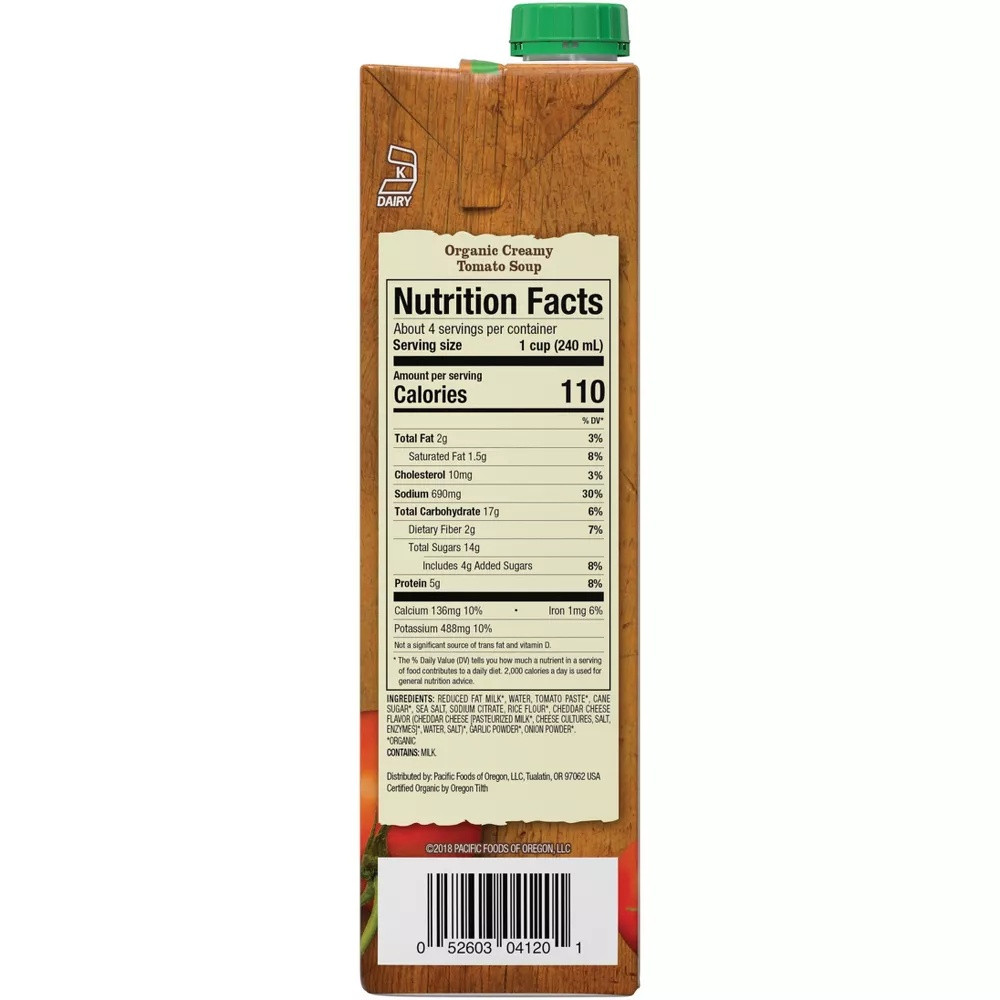 Pacific Foods Organic Gluten Free Creamy Tomato Soup