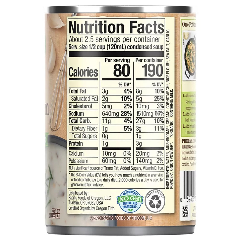 Pacific Foods Organic Condensed Cream of Mushroom Soup