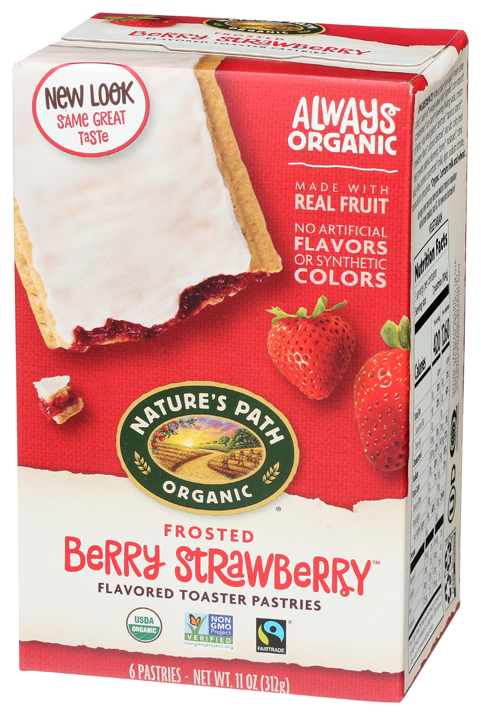 Nature's Path Frosted Berry Strawberry Toaster Pastries