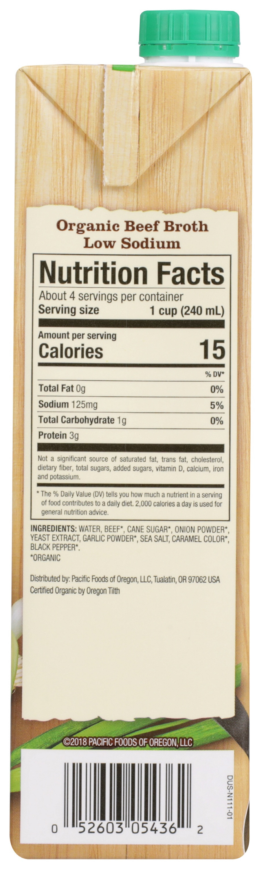 Pacific Foods Low Sodium Organic Beef Broth