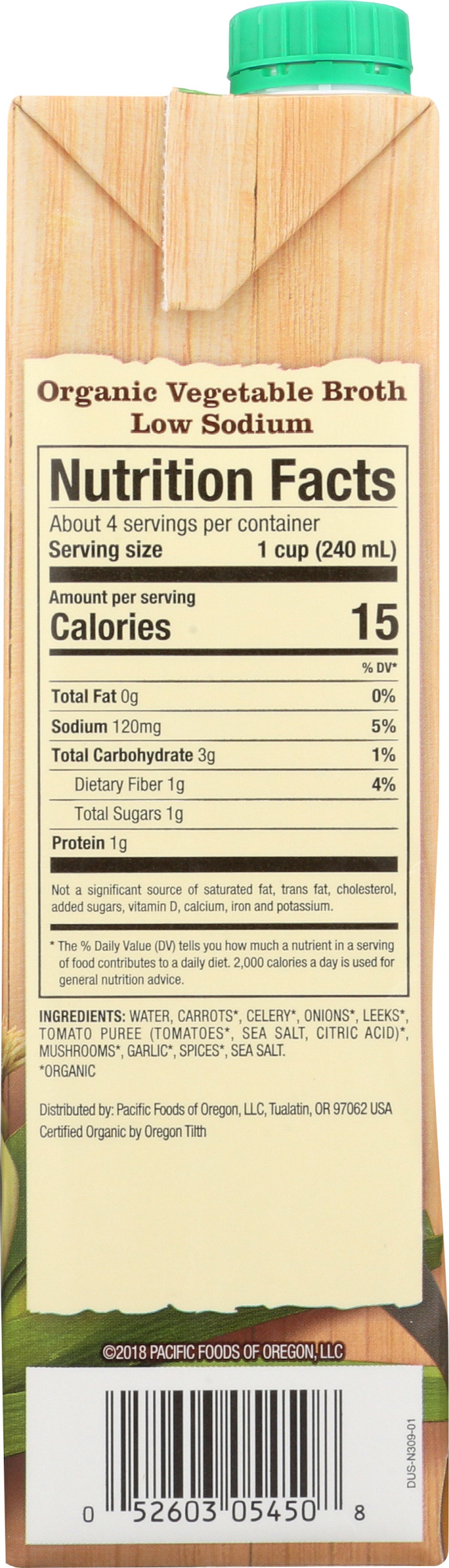 Pacific Foods Organic Low Sodium Vegetable Broth
