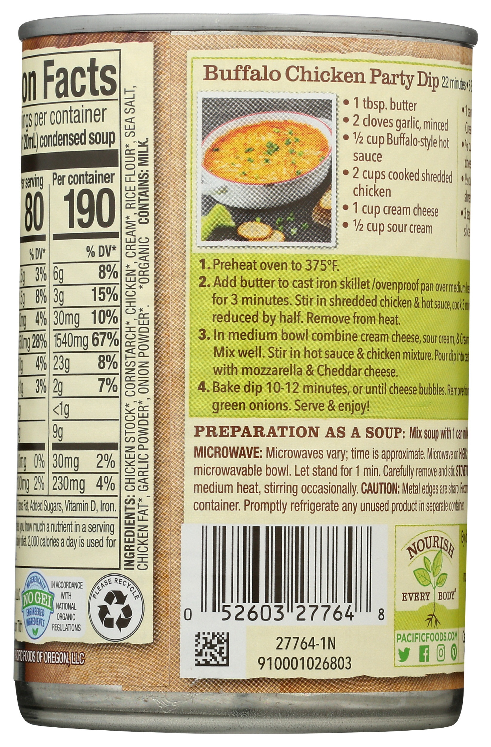 Pacific Foods Gluten Free Cream of Chicken Condensed Soup
