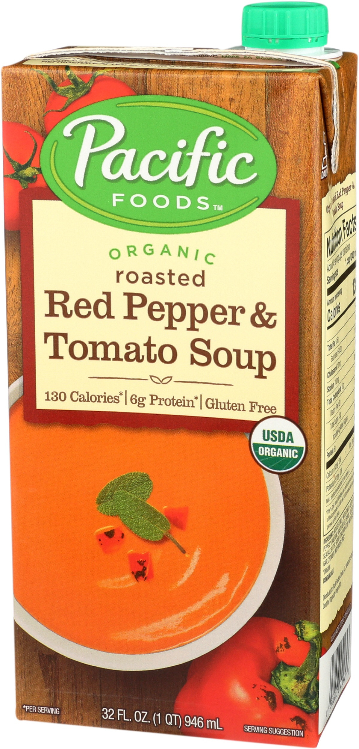 Pacific Foods Organic Roasted Red Pepper & Tomato Soup