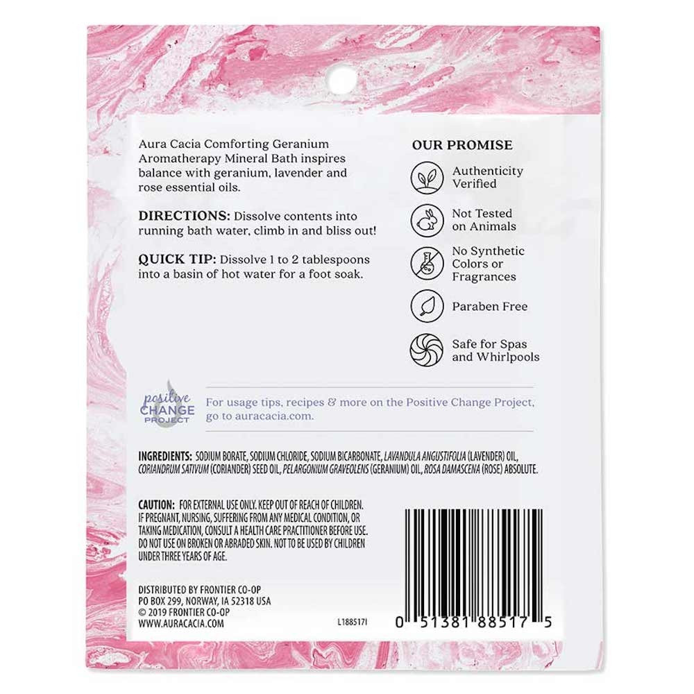 Aura Cacia Geranium Mineral Bath