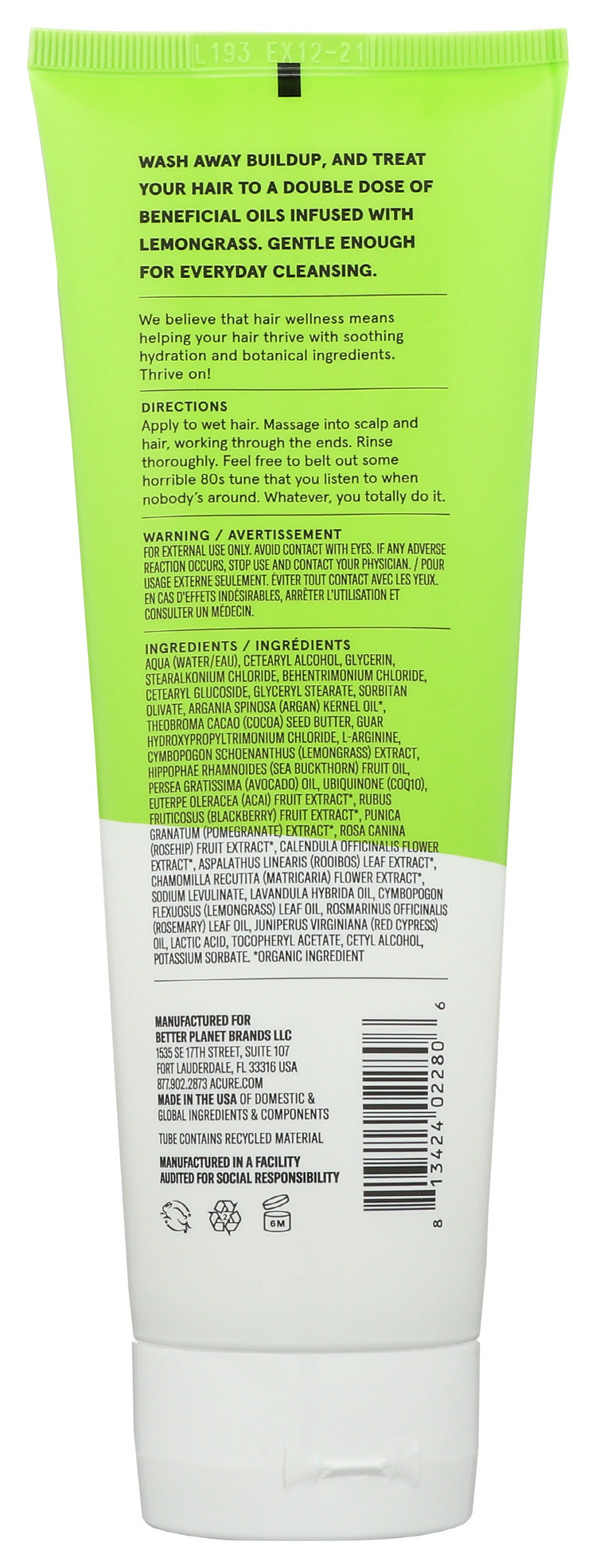 Acure Curiously Clarifying Conditioner