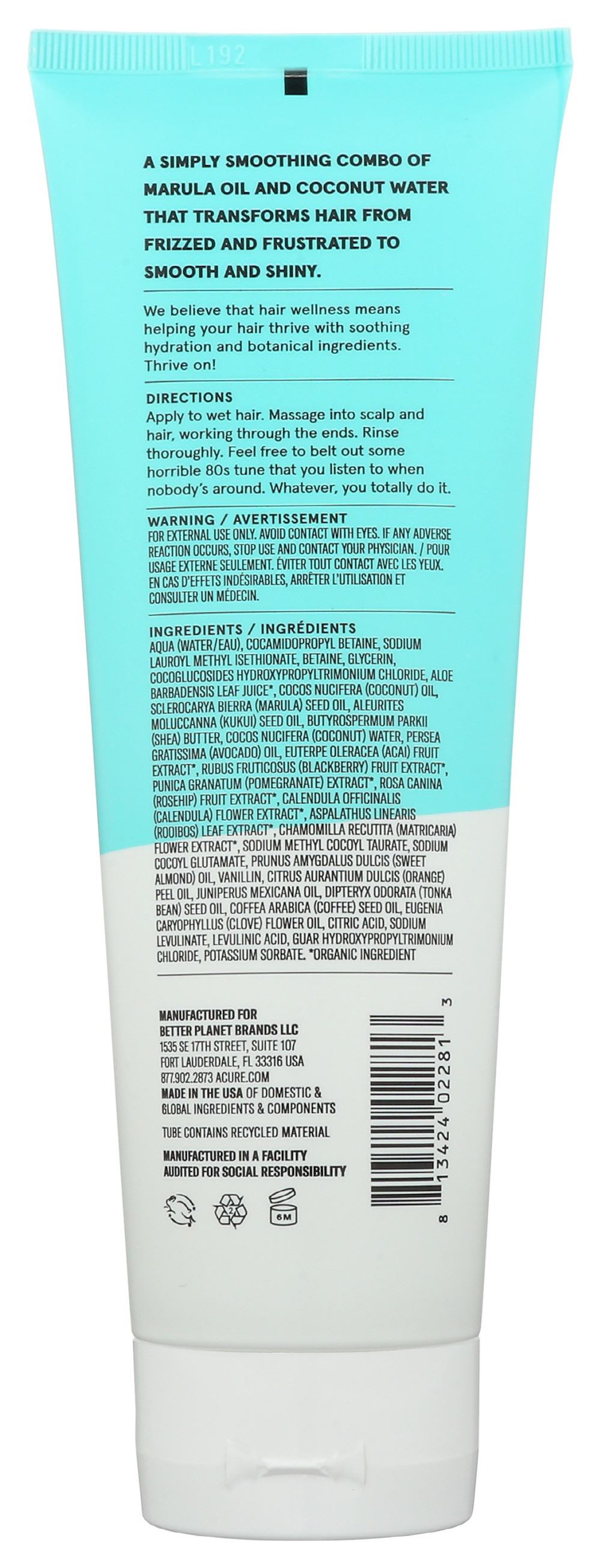 Acure Simply Smoothing Shampoo