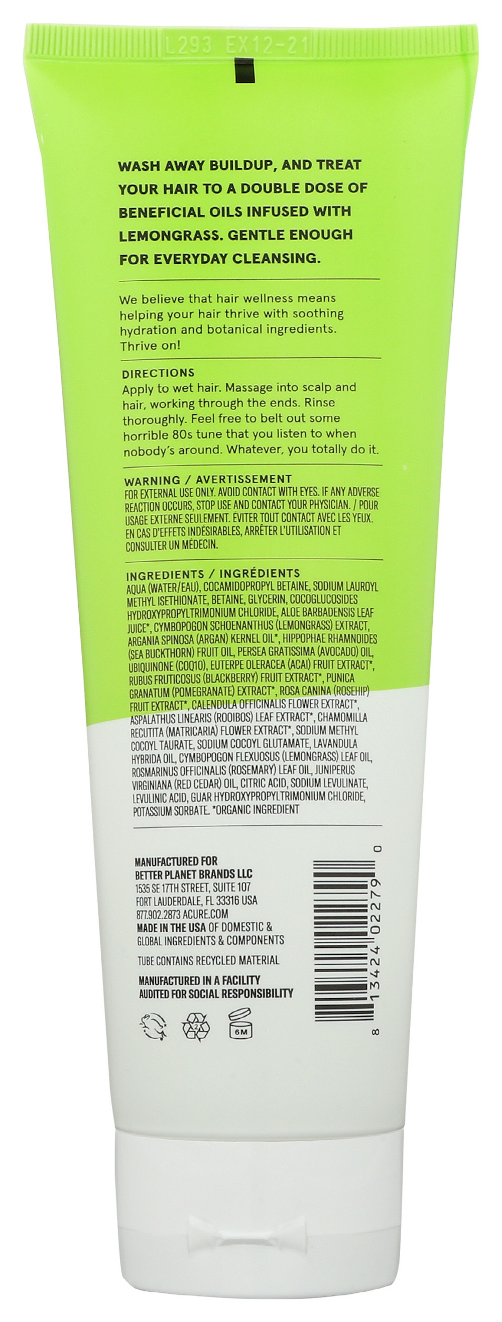 Acure Curiously Clarifying Shampoo