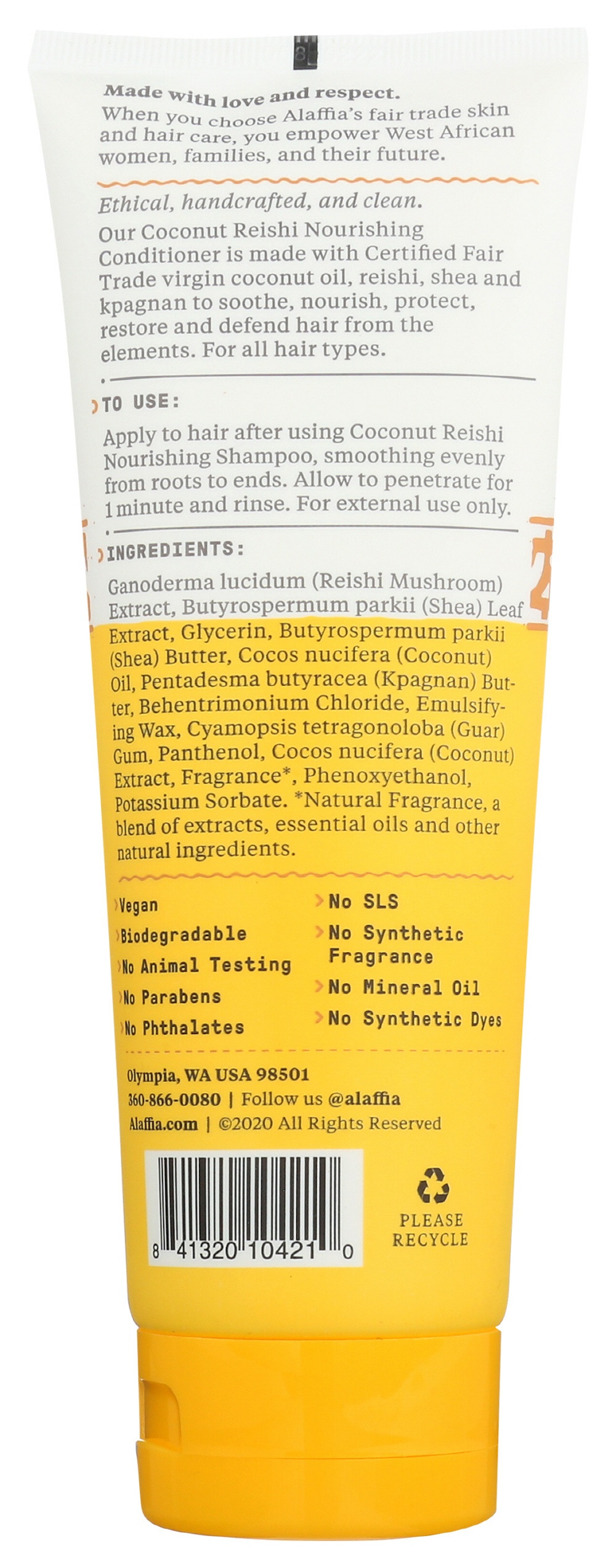 Alaffia Coconut Reishi Nourishing Conditioner