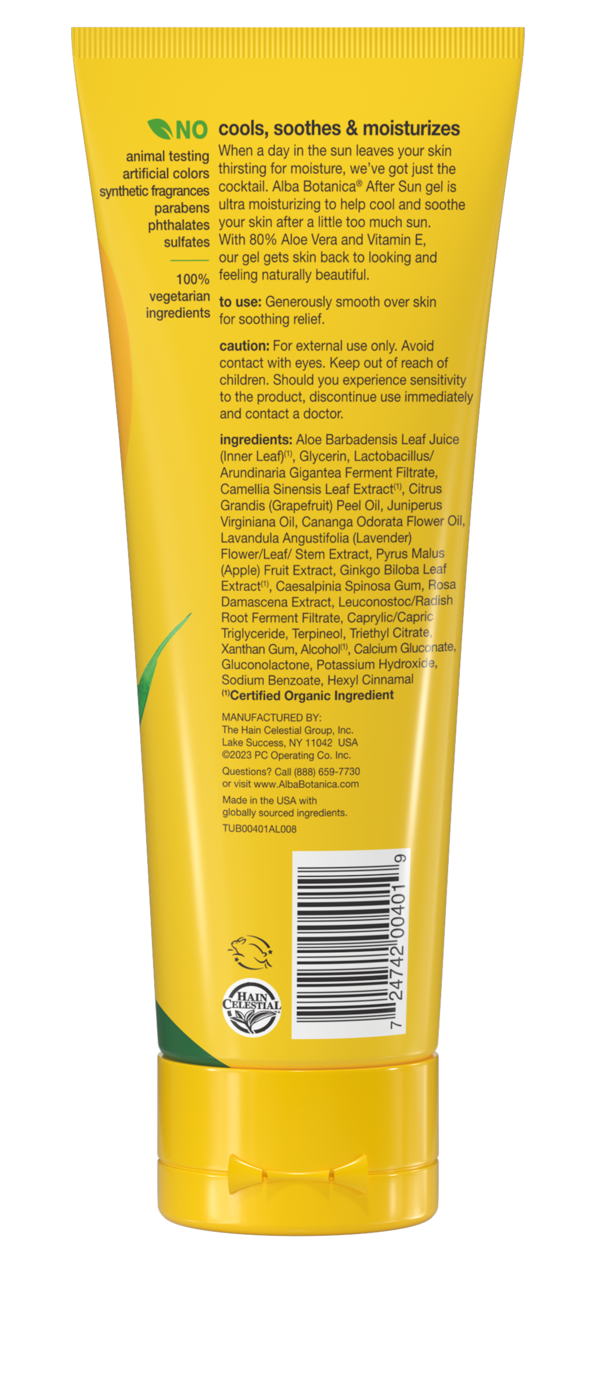 Alba Botanica 98% Aloe Vera After Sun Gel