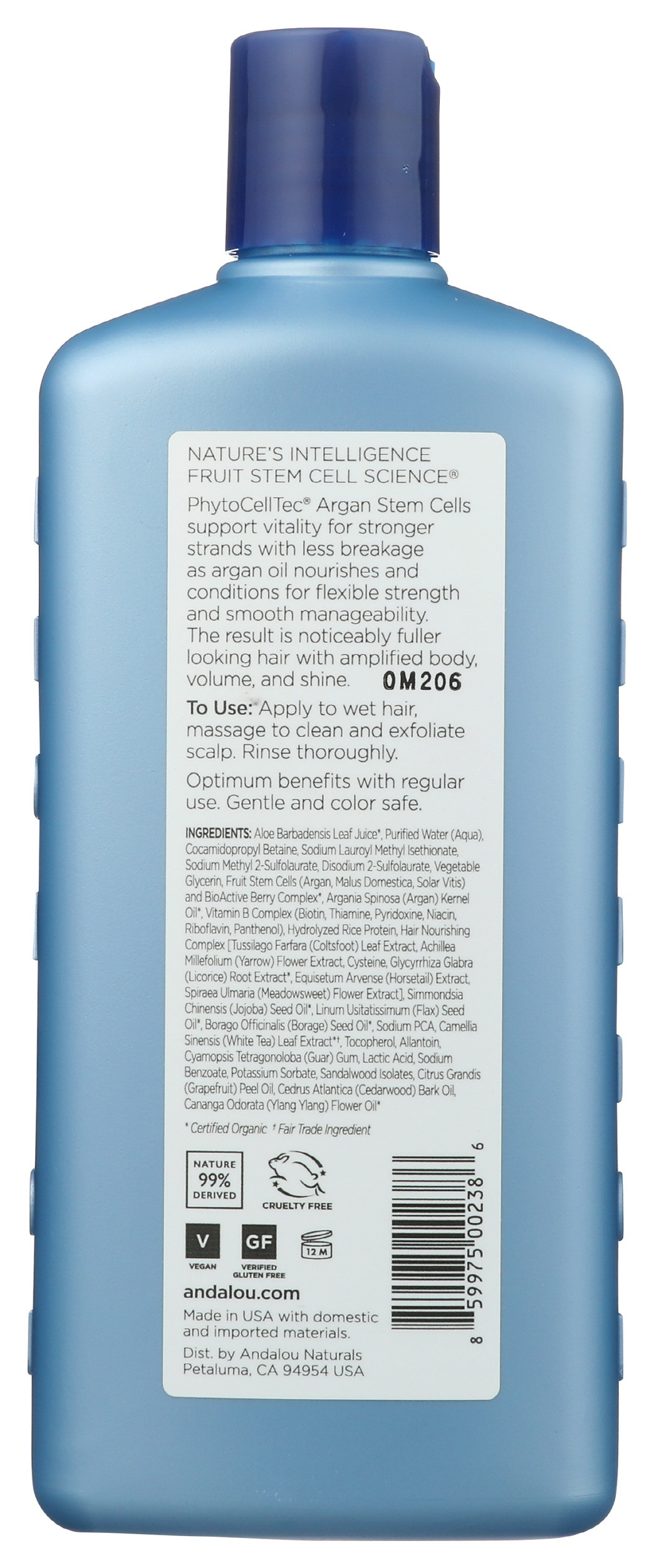 Andalou Naturals Argan Stem Cell Age Defying Shampoo