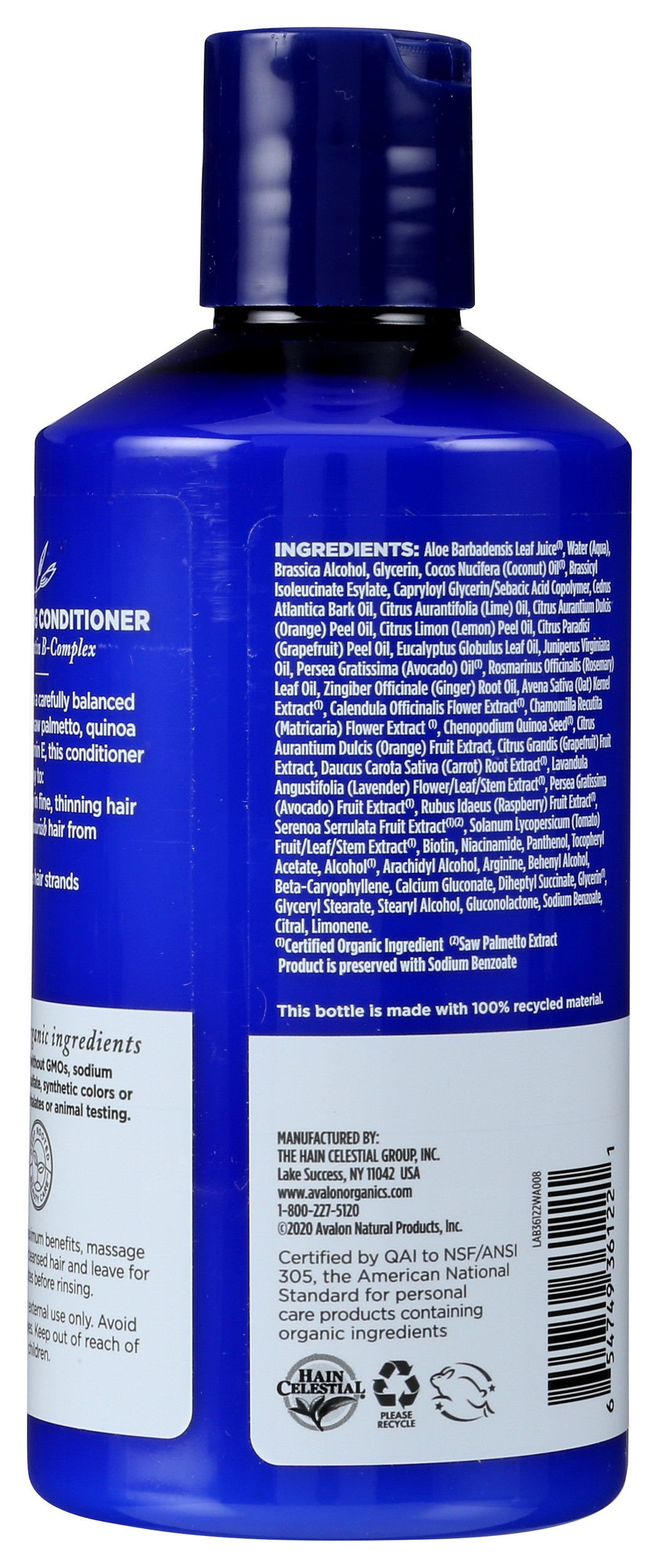 Avalon Organics Thickening Biotin B-Complex Conditioner