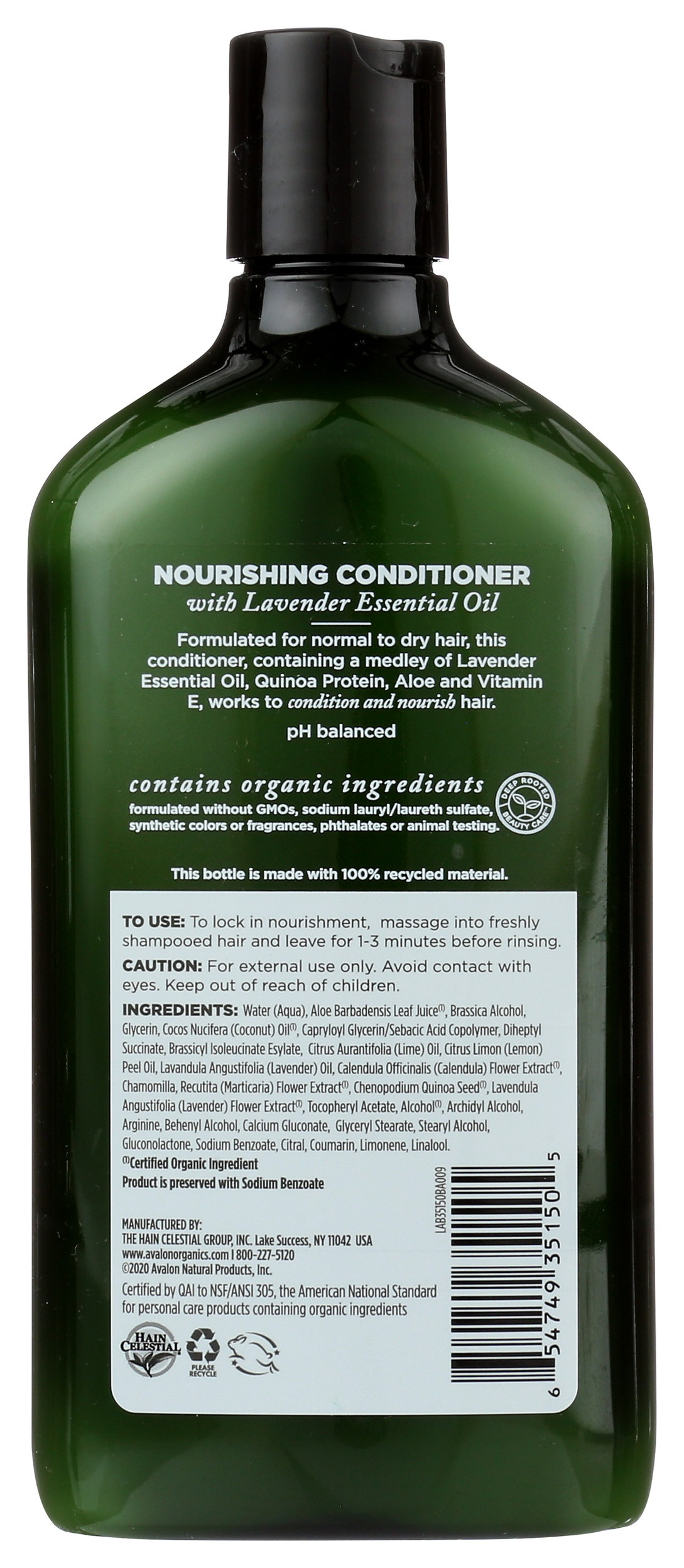 Avalon Organics Nourishing Lavender Conditioner