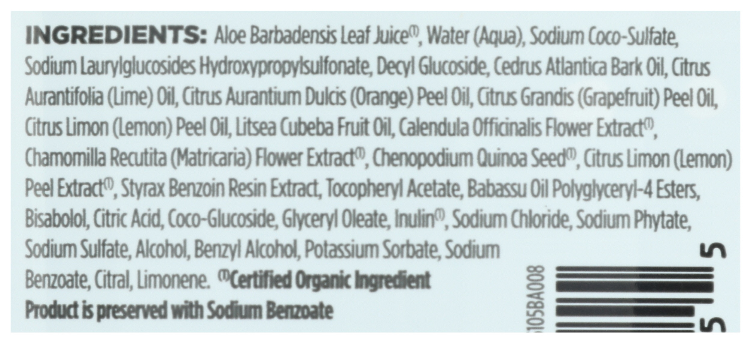 Avalon Organics Clarifying Lemon Shampoo