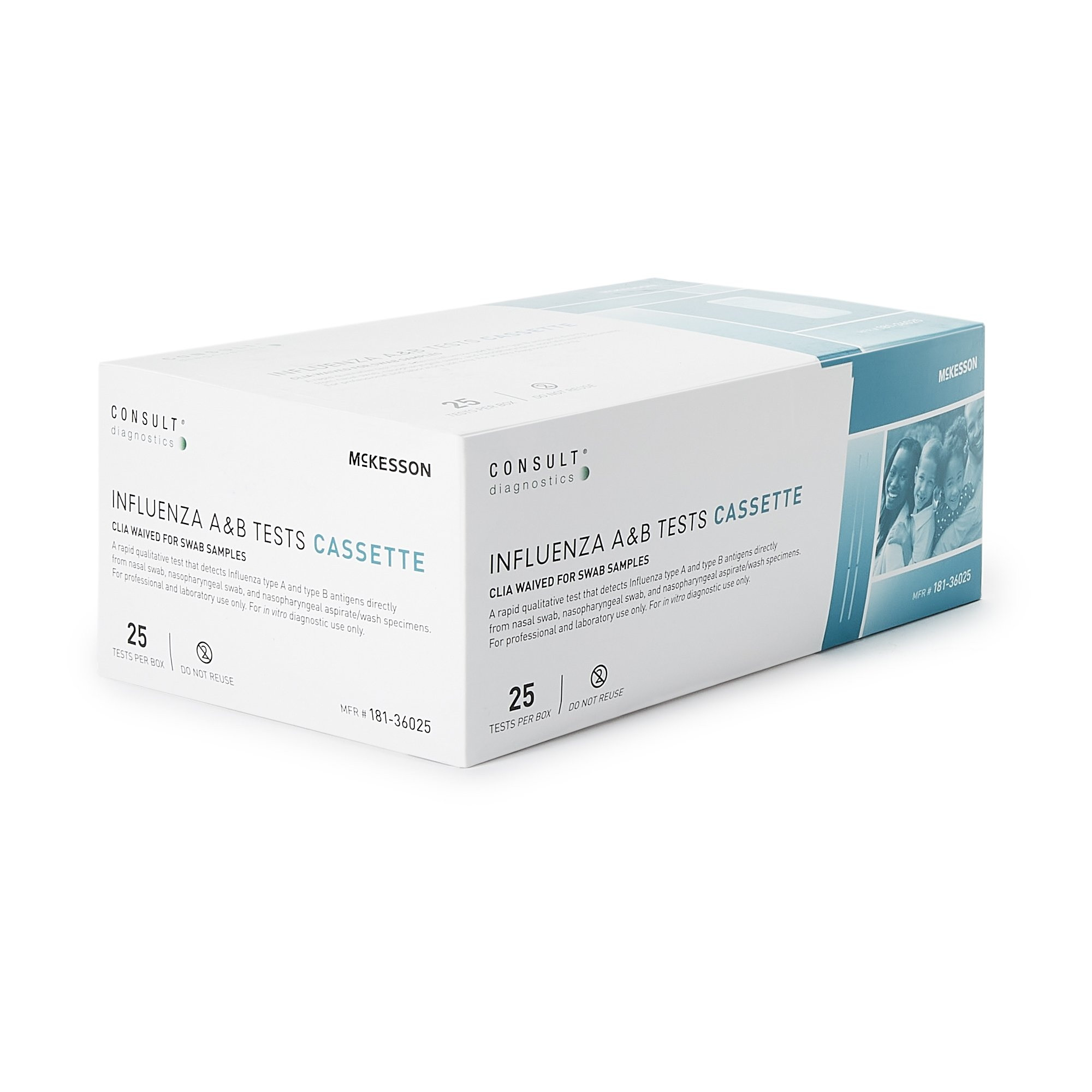 McKesson Influenza Rapid Test Kit, 25 Tests