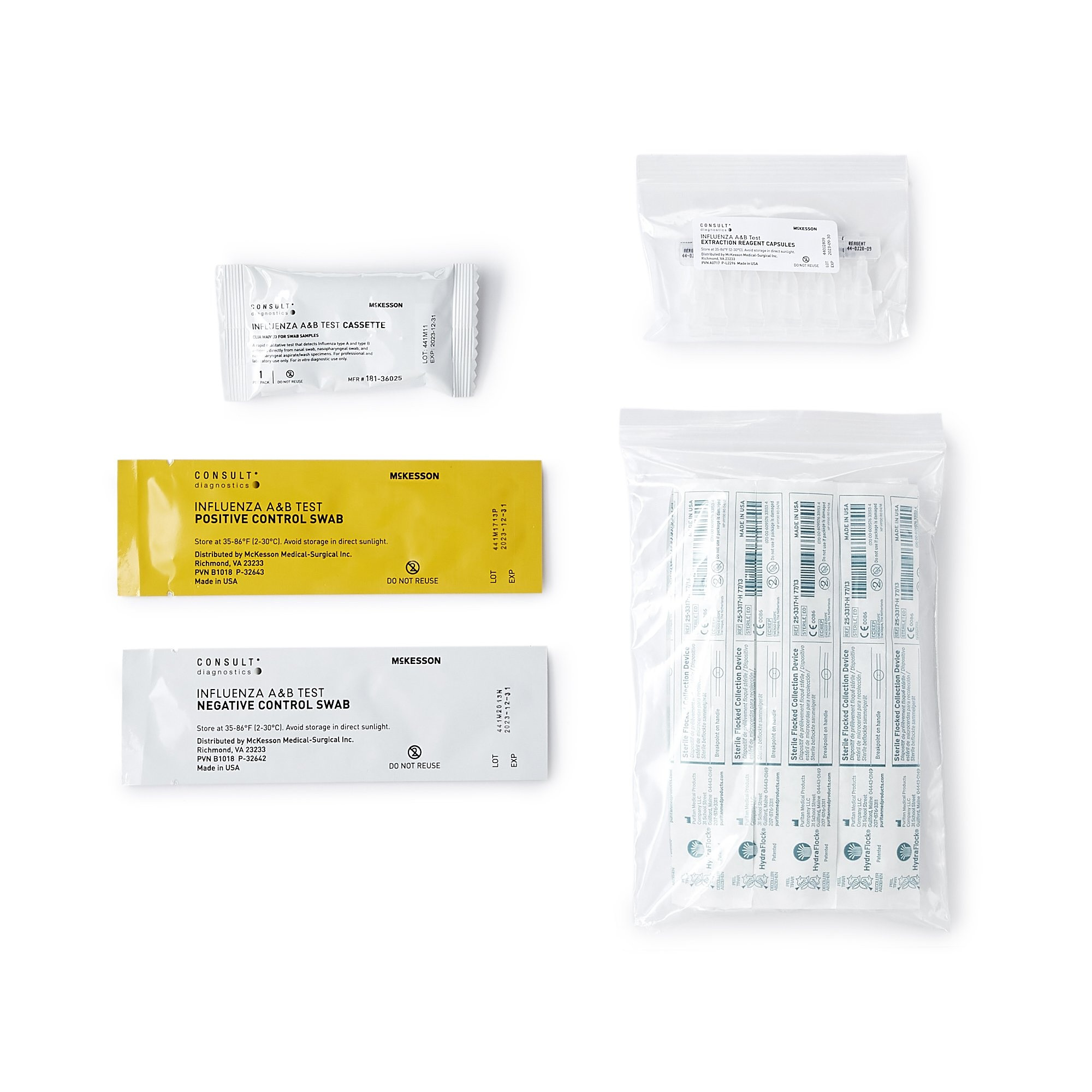 McKesson Influenza Rapid Test Kit, 25 Tests
