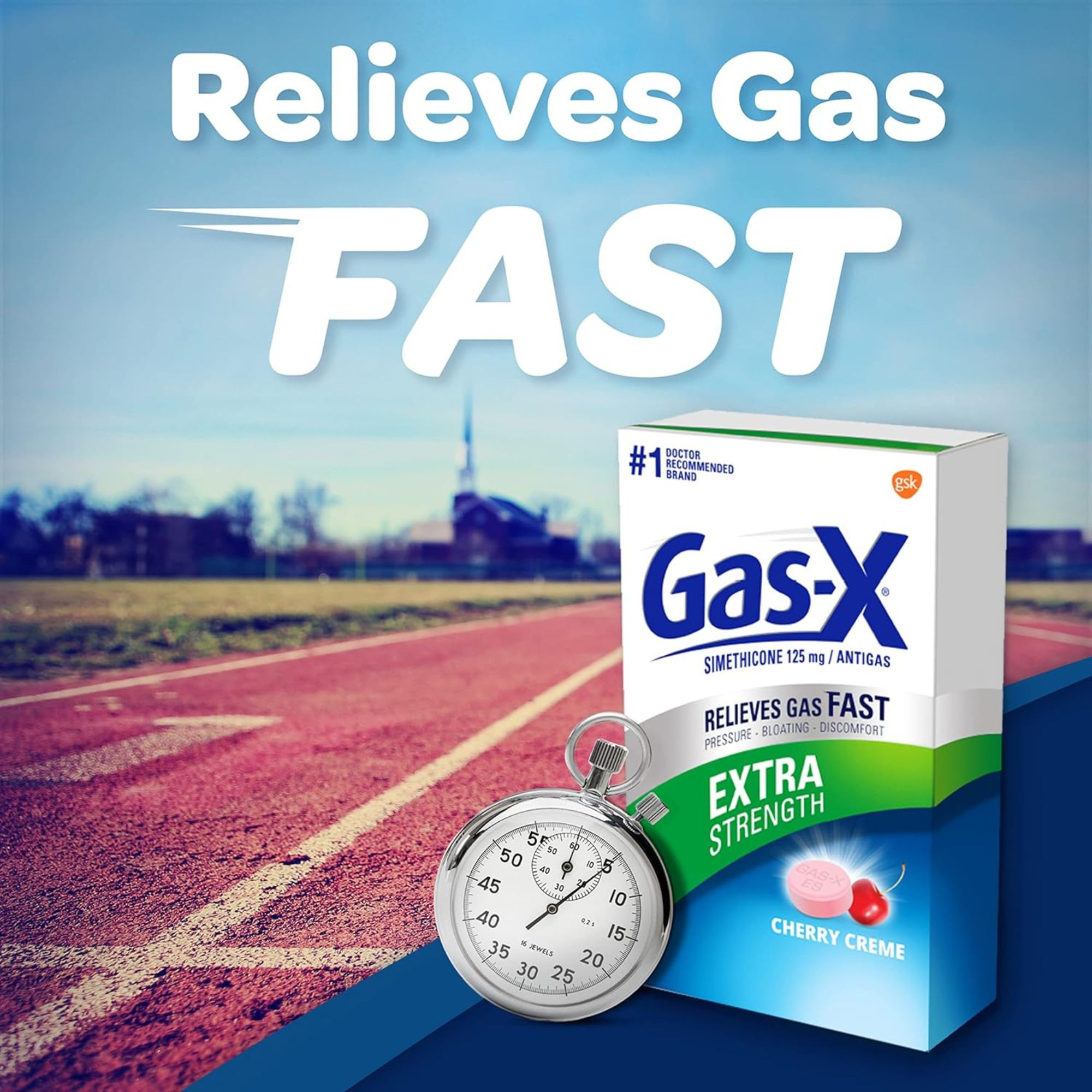 Gas-X Extra Strength Gas Relief Chewable Cherry Crème Tablets