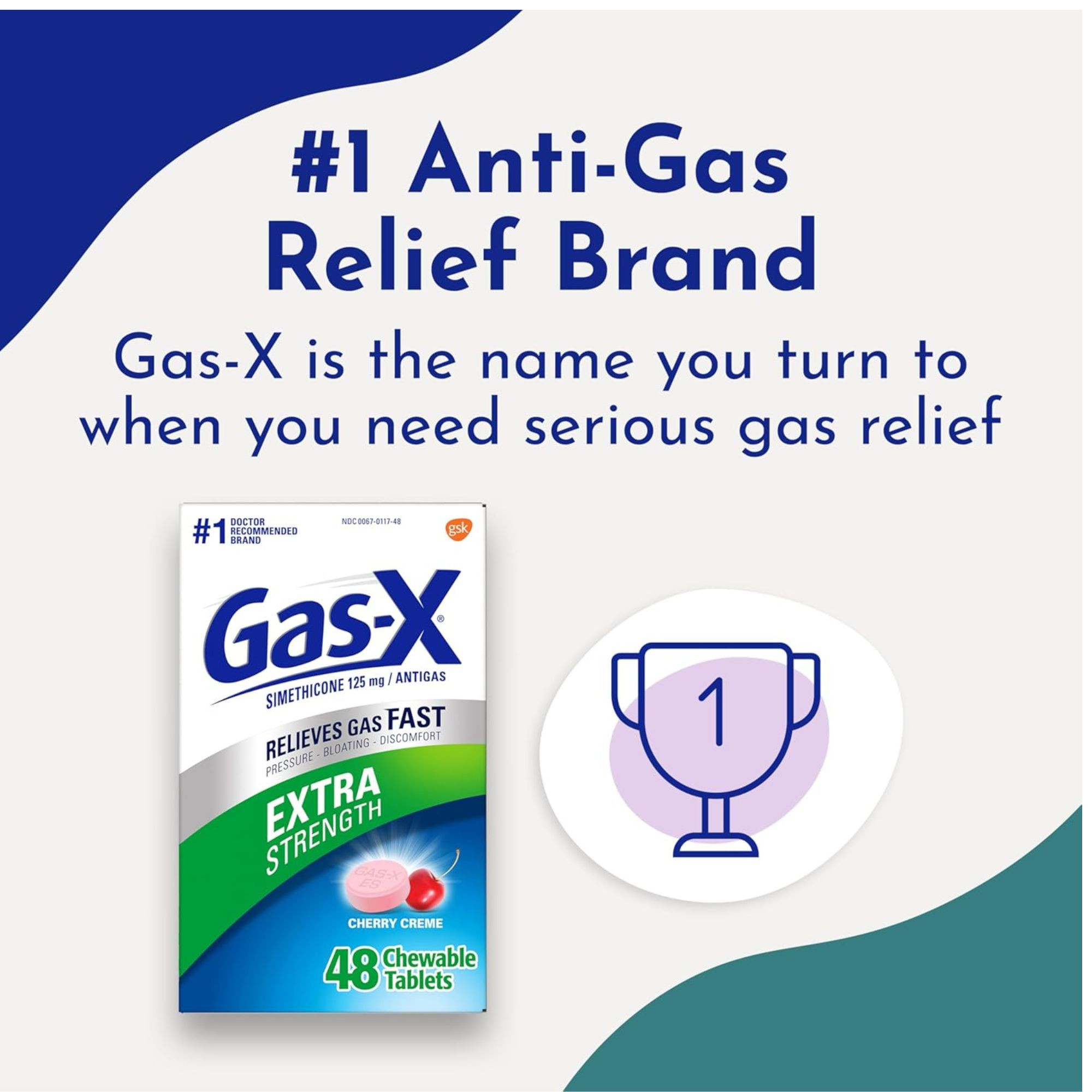 Gas-X Extra Strength Gas Relief Chewable Cherry Crème Tablets